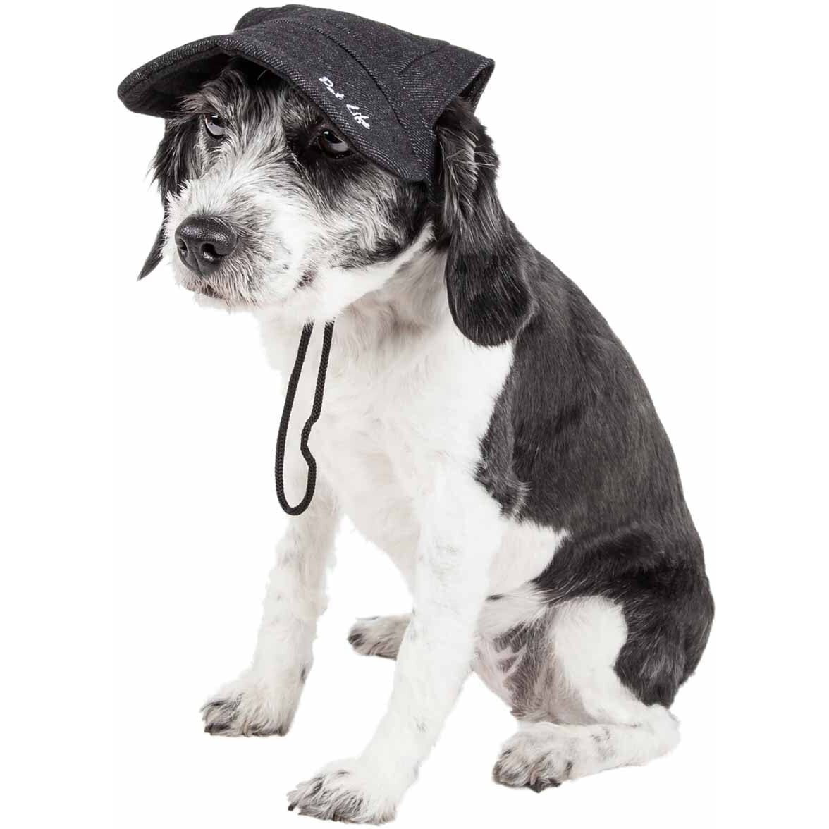 Pet Life 'Cap-Tivating' Uv Protectant Adjustable Fashion Dog Hat Cap(D0102H70ZGY.)