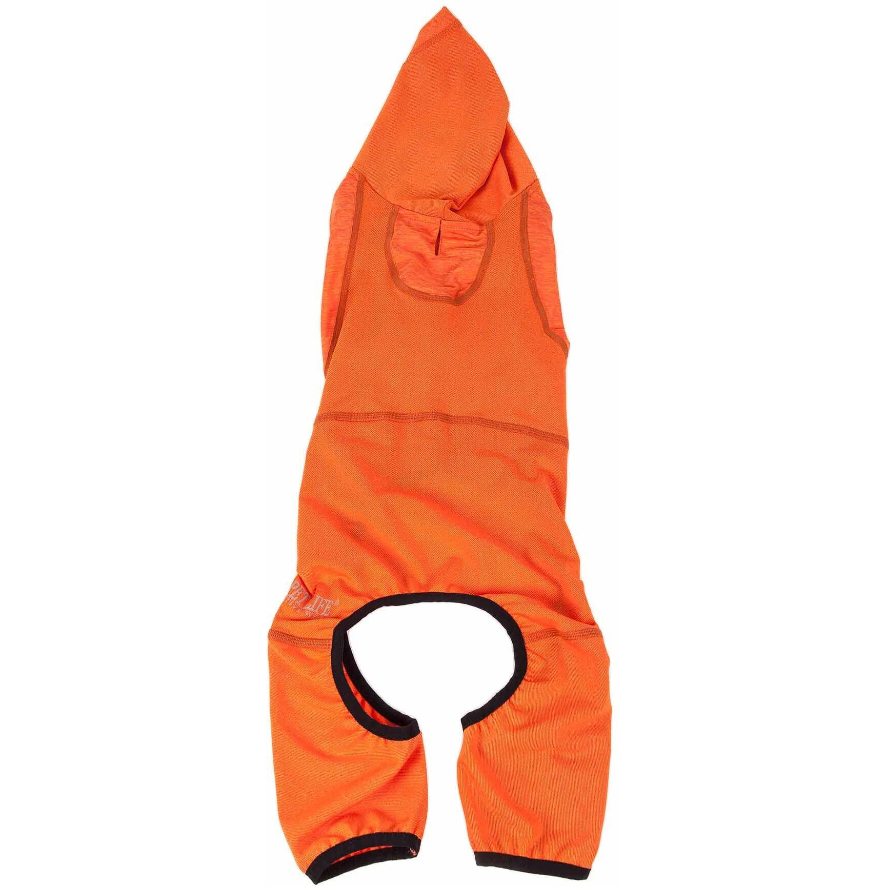 Pet Life Active 'Pawsterity' Heathered Performance 4-Way Stretch Two-Toned Full Bodied Hoodie(D0102H708BU.)
