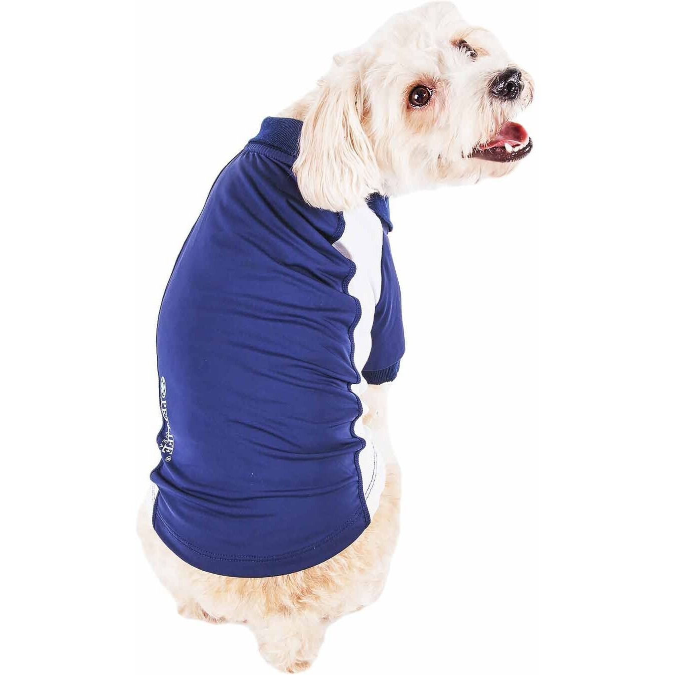 Pet Life Active 'Barko Pawlo' Relax-Stretch Wick-Proof Performance Dog Polo T-Shirt(D0102H7L39A.)