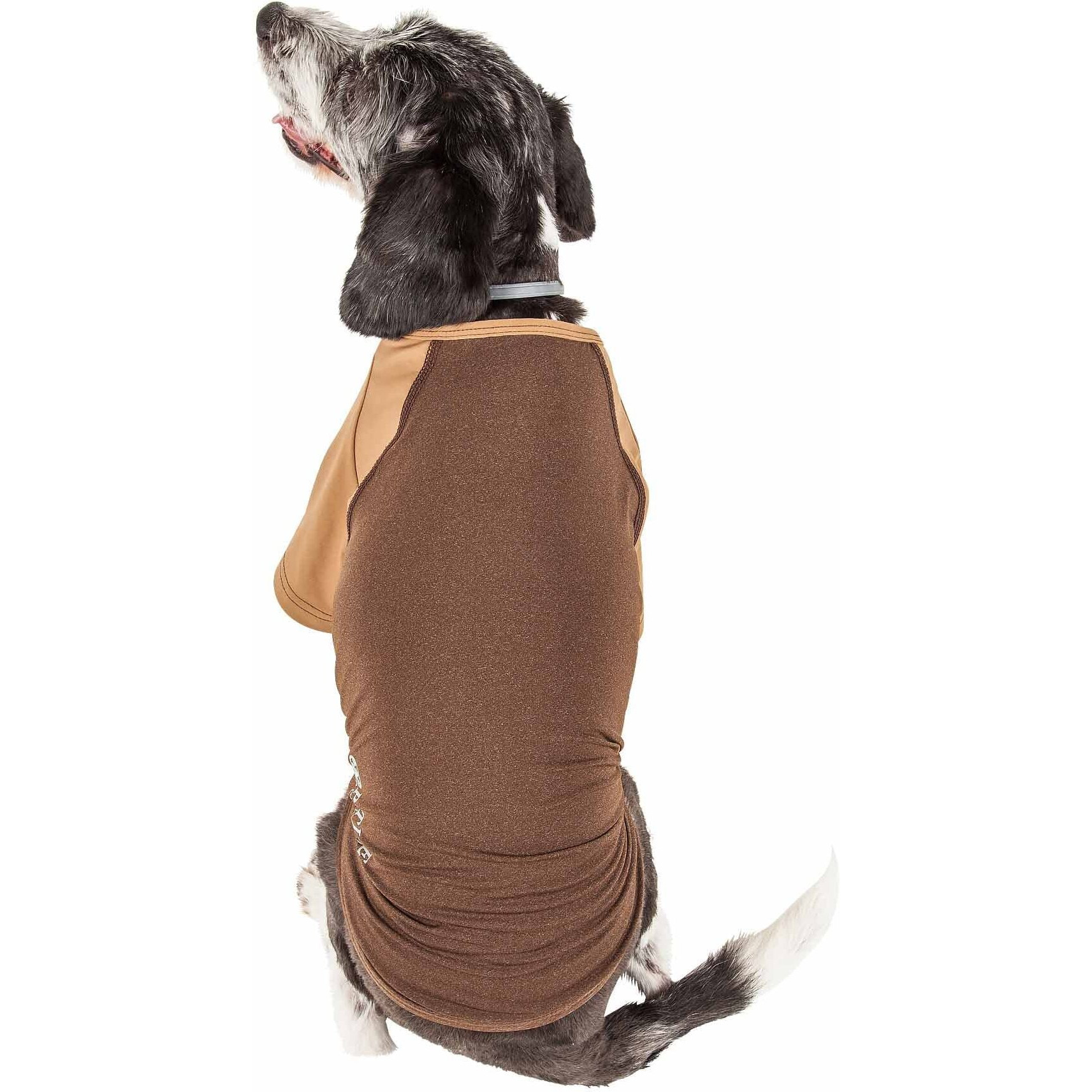 Pet Life Active 'Hybreed' 4-Way Stretch Two-Toned Performance Dog T-Shirt(D0102H7LFKW.)