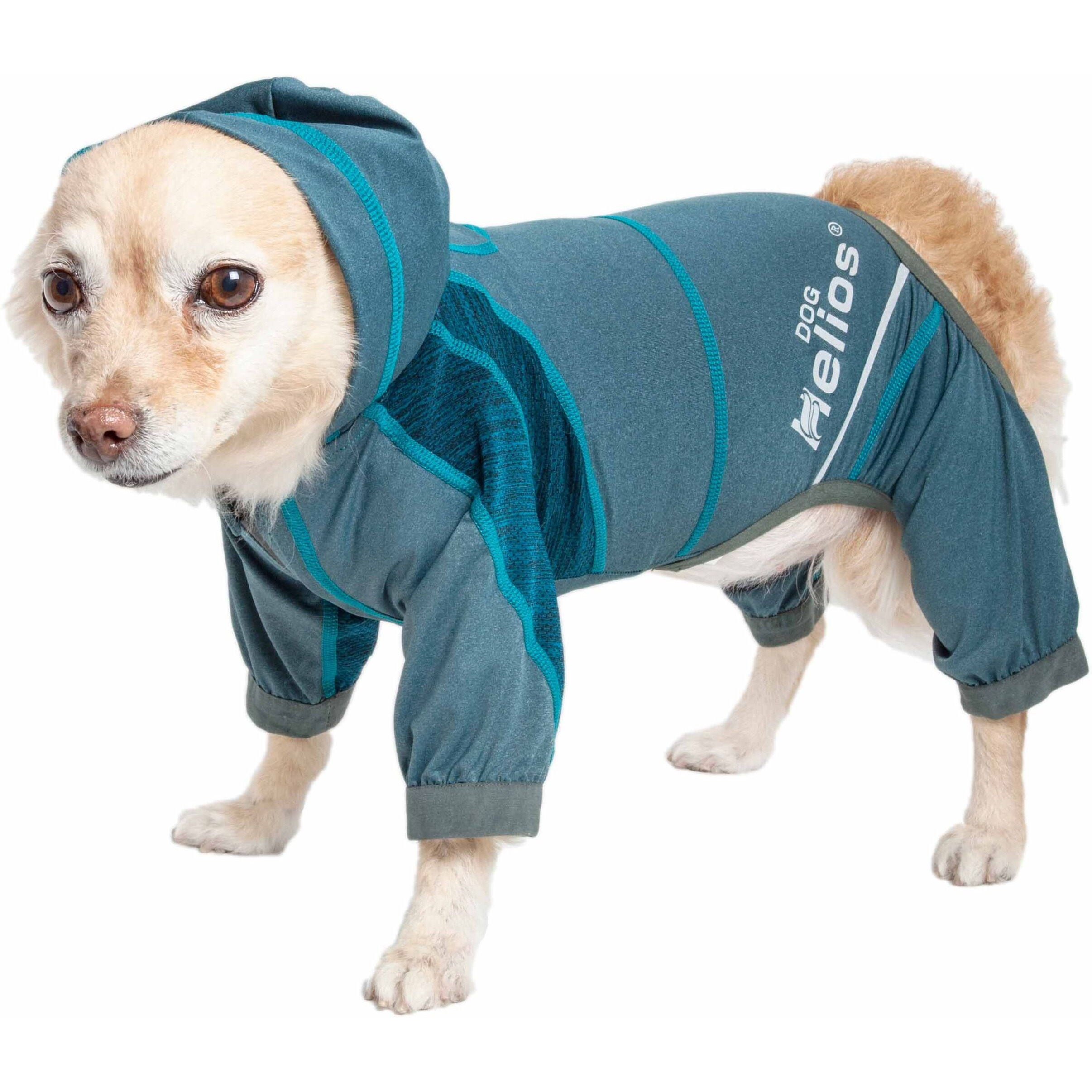 Dog Helios 'Namastail' Lightweight 4-Way Stretch Breathable Full Bodied Performance Yoga Dog Hoodie Tracksuit(D0102H70HHW.)