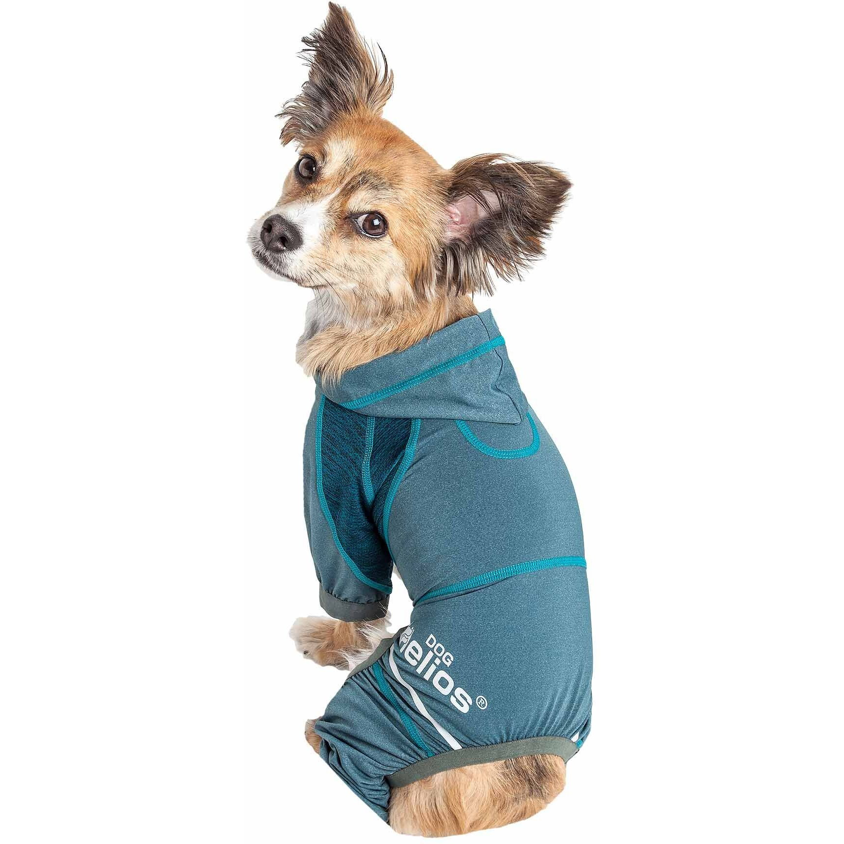 Dog Helios 'Namastail' Lightweight 4-Way Stretch Breathable Full Bodied Performance Yoga Dog Hoodie Tracksuit(D0102H70HHW.)
