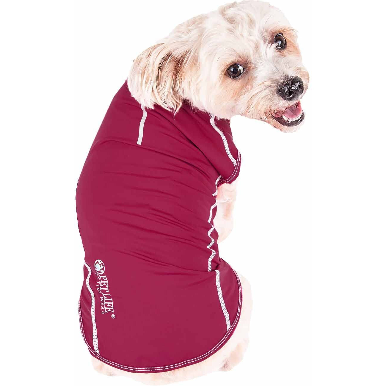 Pet Life Active 'Racerbark' 4-Way Stretch Performance Active Dog Tank Top T-Shirt(D0102H7LFVU.)