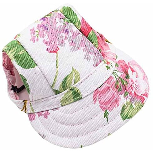 Pet Life 'Botanic Bark' Floral Uv Protectant Adjustable Fashion Dog Hat Cap(D0102H7LF9G.)