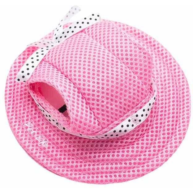 Pet Life 'sea Spot Sun' Uv Protectant Adjustable Fashion Mesh Brimmed Dog Hat Cap(D0102H70ZJY.)