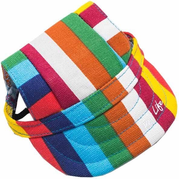 Pet Life 'Colorfur' Floral Uv Protectant Adjustable Fashion Dog Hat Cap(D0102H7LFSW.)