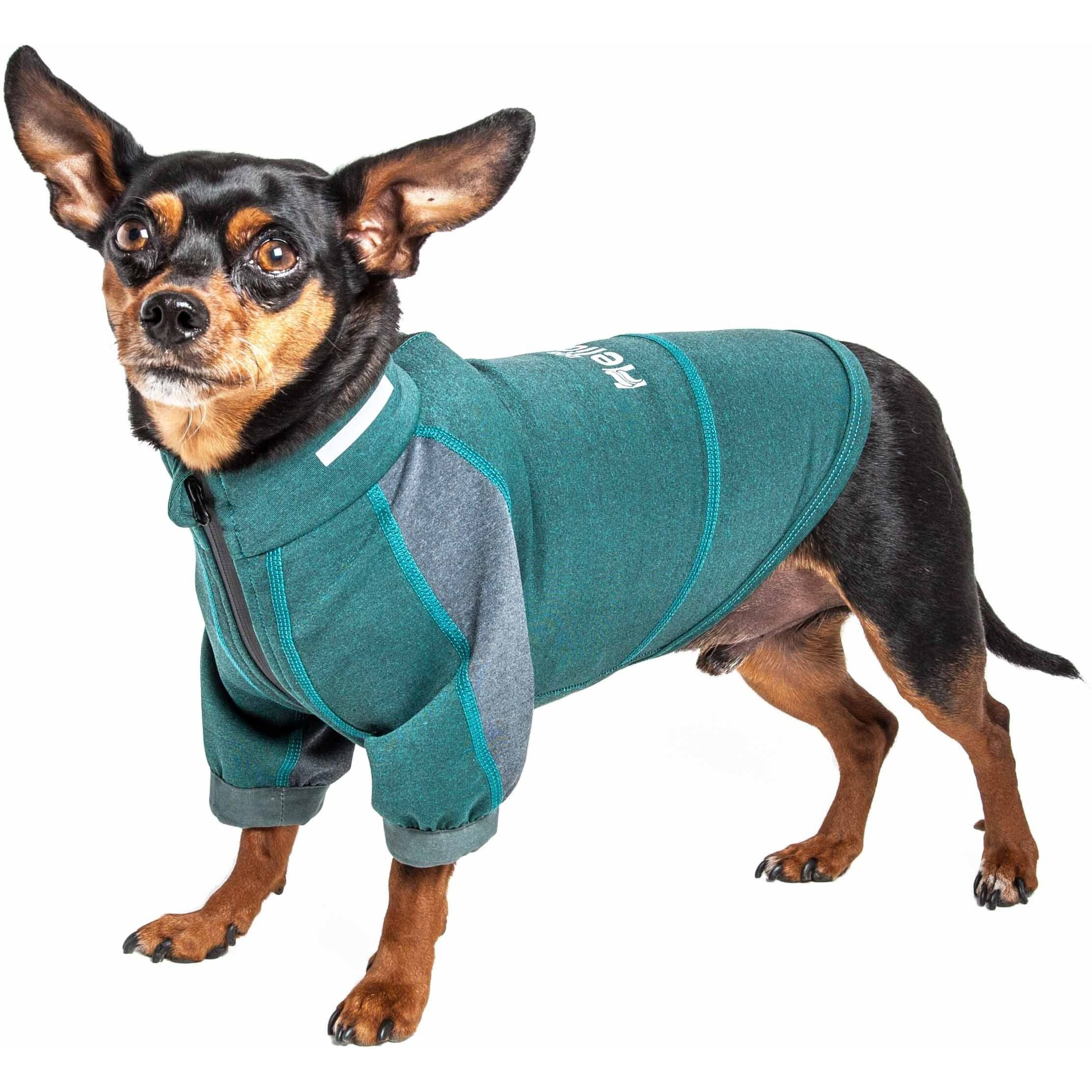 Dog Helios 'Eboneflow' Mediumweight 4-Way-Stretch Flexible And Breathable Performance Dog Yoga T-Shirt(D0102H7L3AA.)