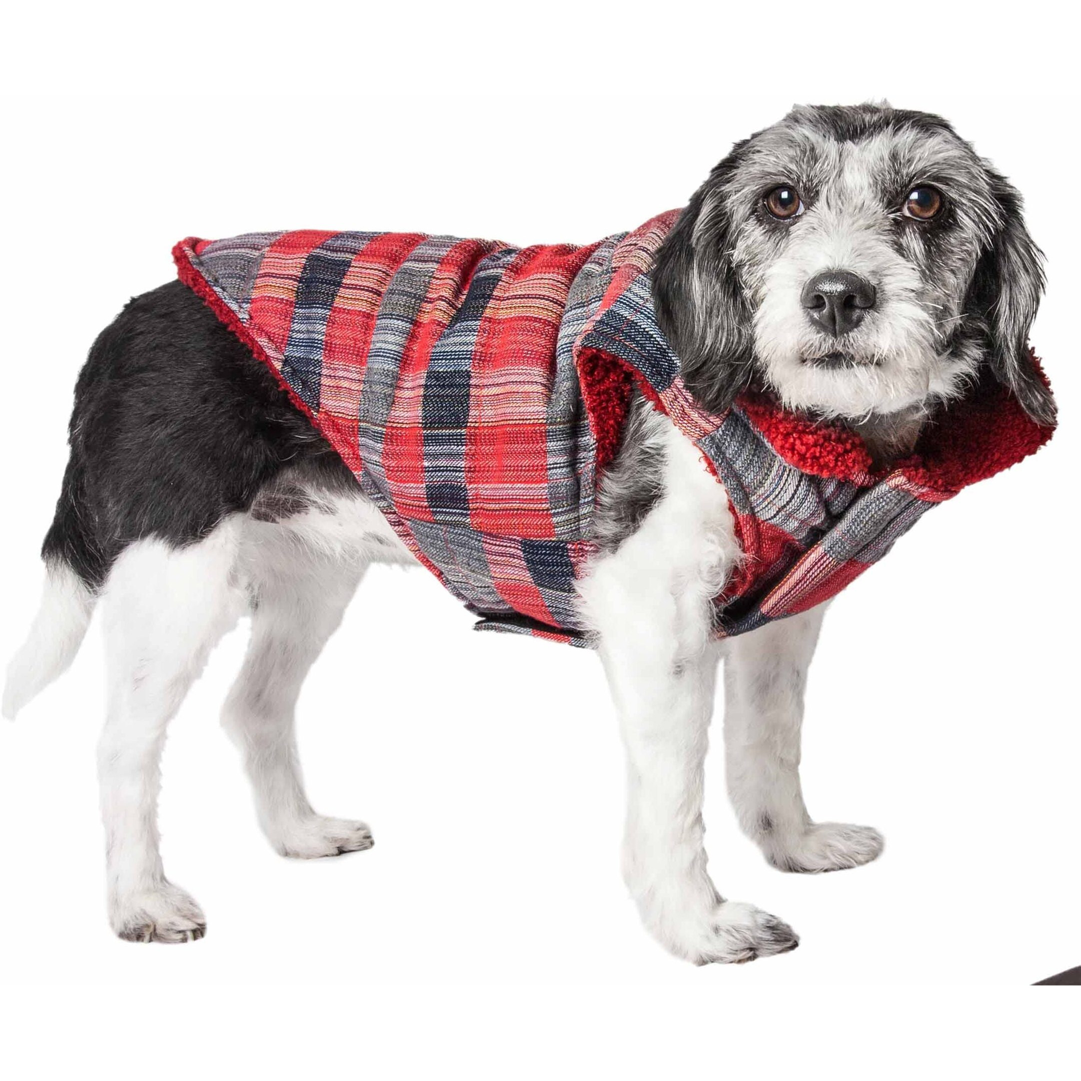 Pet Life 'scotty' Tartan Classical Plaided Insulated Dog Coat Jacket(D0102H70ZAW.)