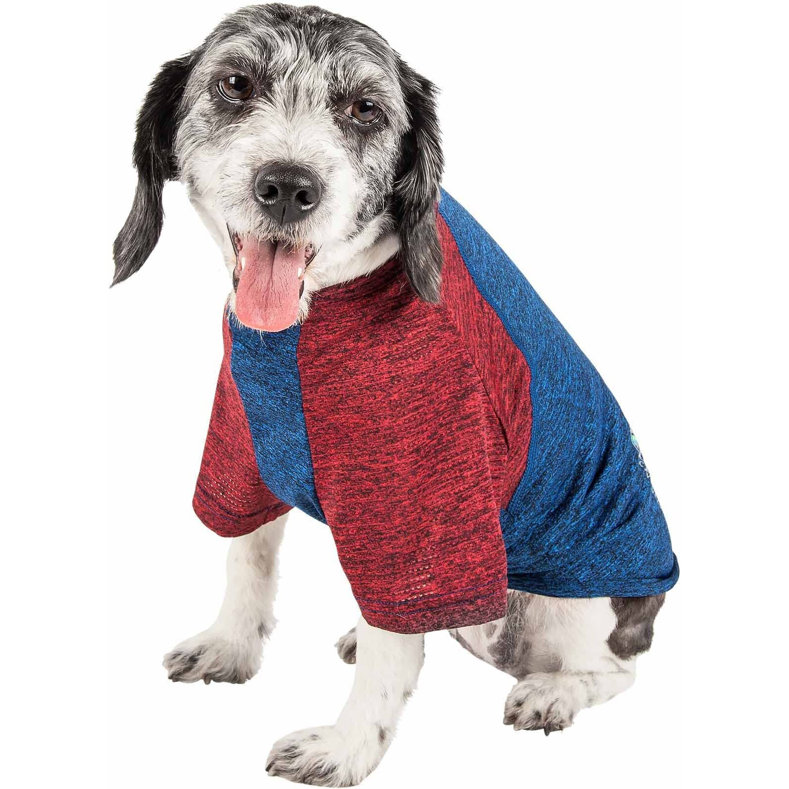 Pet Life Active 'Hybreed' 4-Way Stretch Two-Toned Performance Dog T-Shirt(D0102H7LFMW.)