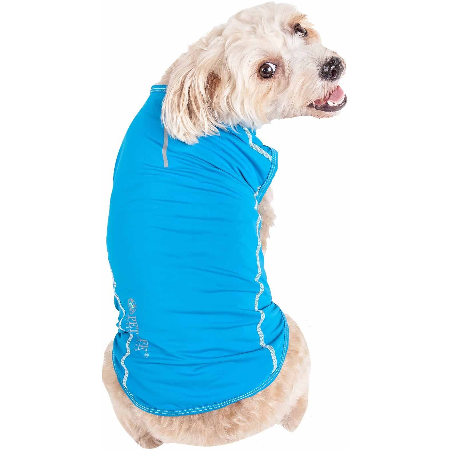 Pet Life Active 'Racerbark' 4-Way Stretch Performance Active Dog Tank Top T-Shirt(D0102H7LFBG.)