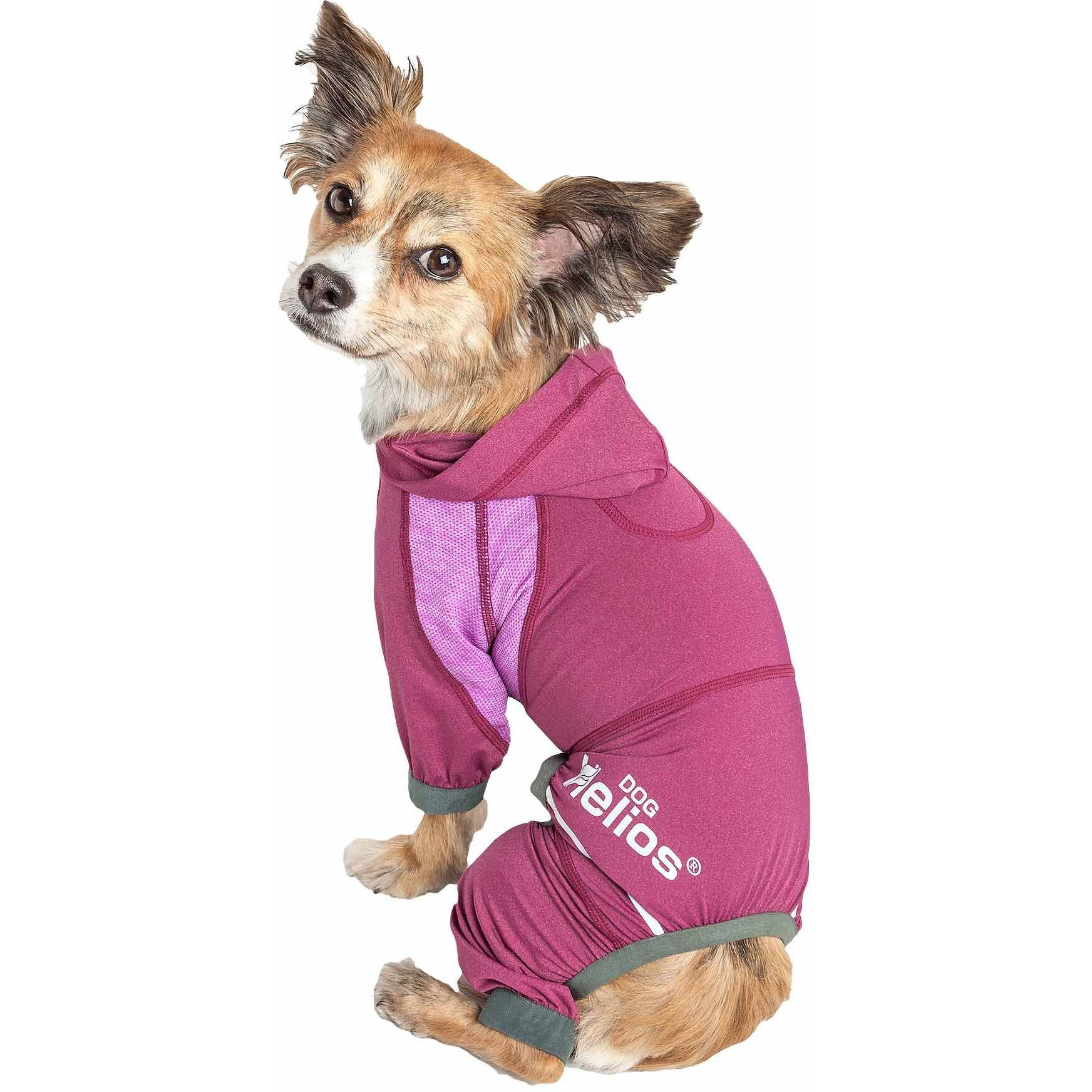 Dog Helios 'Namastail' Lightweight 4-Way Stretch Breathable Full Bodied Performance Yoga Dog Hoodie Tracksuit(D0102H70HXU.)