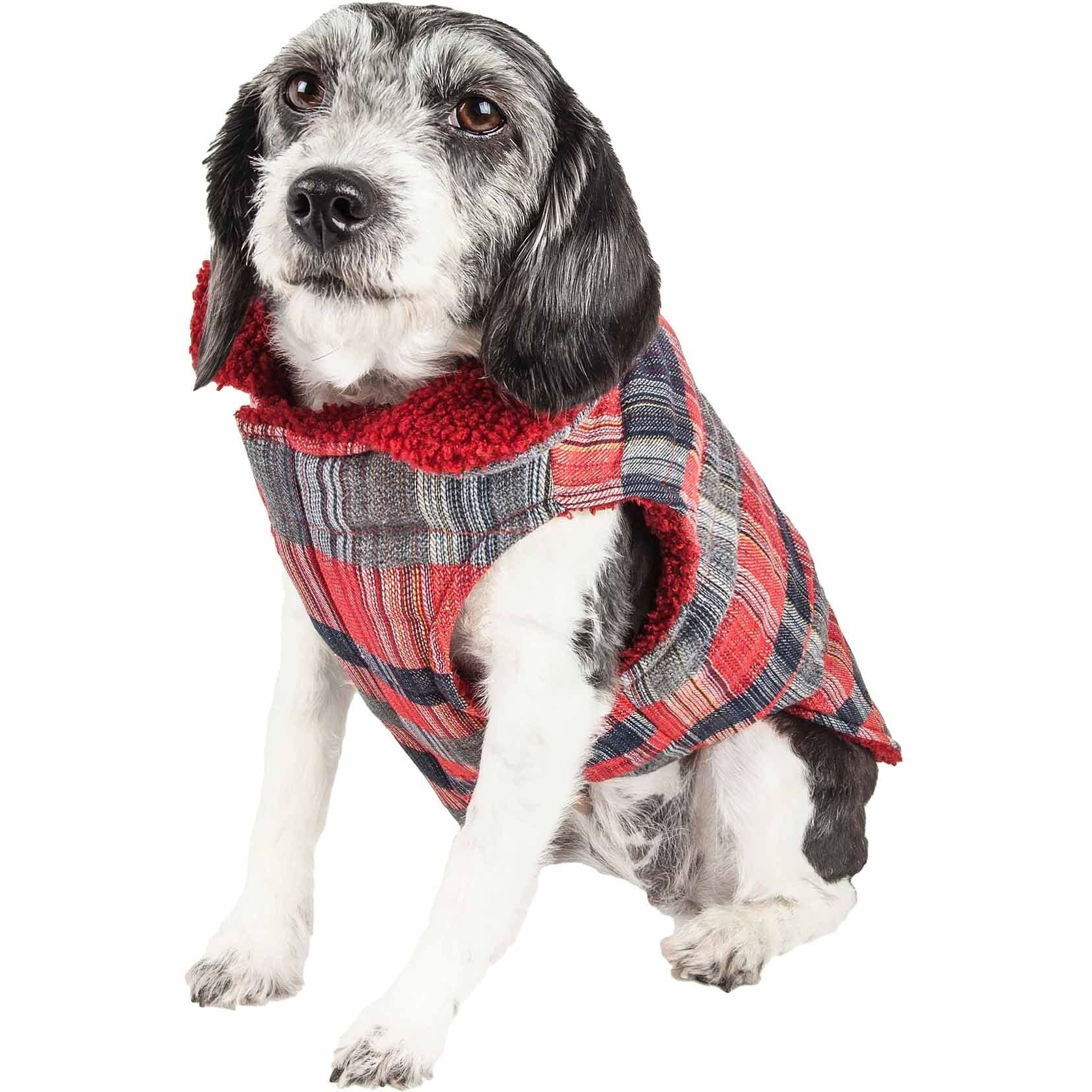 Pet Life 'scotty' Tartan Classical Plaided Insulated Dog Coat Jacket(D0102H70ZS7.)