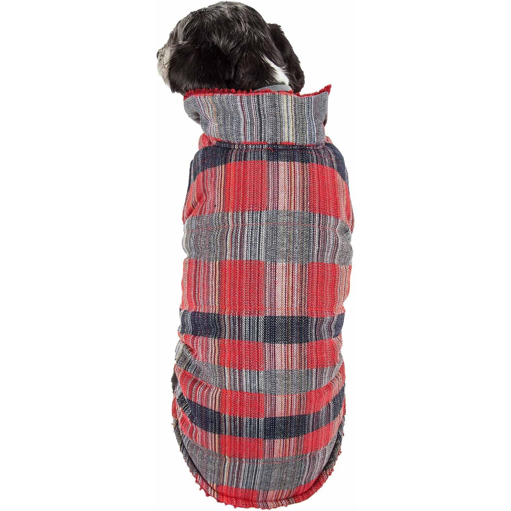 Pet Life 'scotty' Tartan Classical Plaided Insulated Dog Coat Jacket(D0102H70ZS7.)