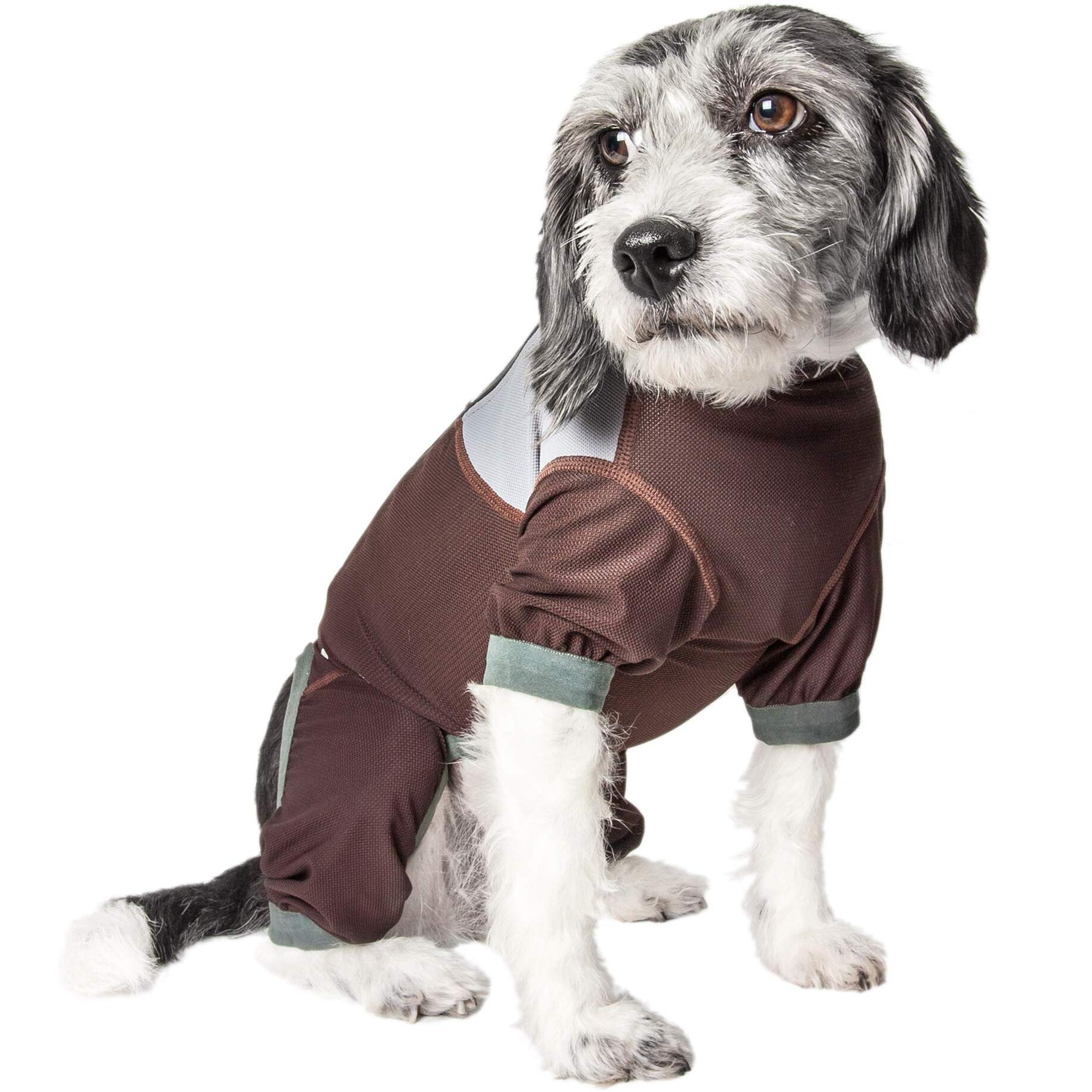 Dog Helios 'Tail Runner' Lightweight 4-Way-Stretch Breathable Full Bodied Performance Dog Track Suit(D0102H70HGV.)