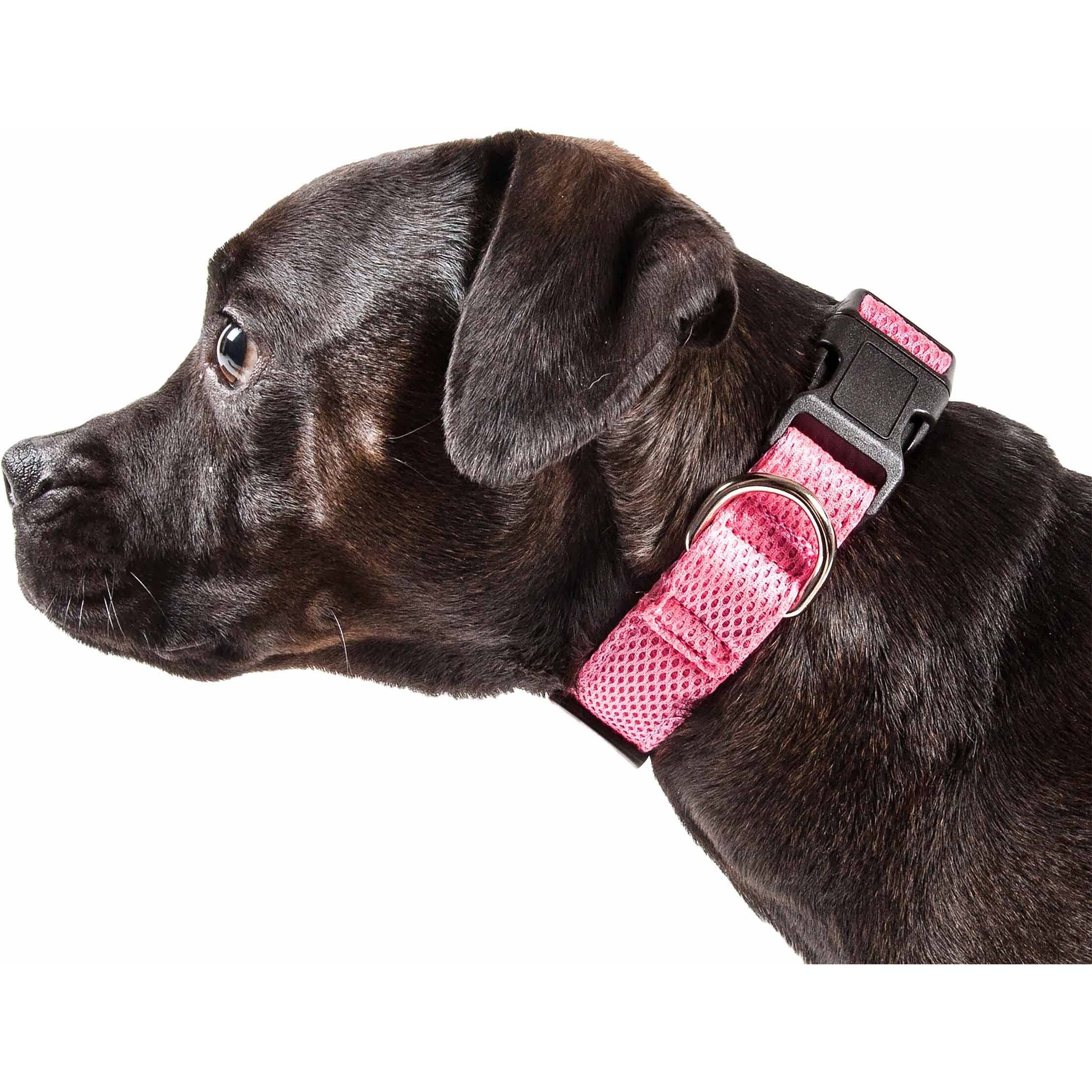 Pet Life 'Aero Mesh' 360 Degree Dual Sided Comfortable And Breathable Adjustable Mesh Dog Collar(D0102H70HYW.)