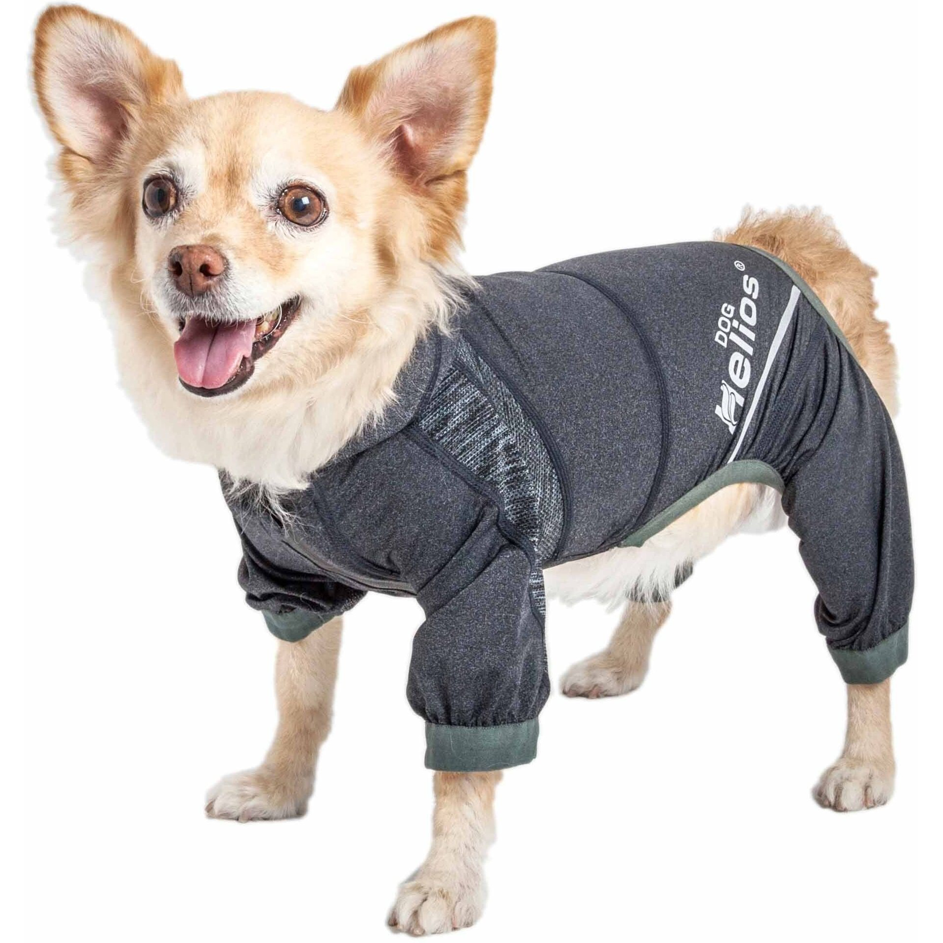 Dog Helios 'Namastail' Lightweight 4-Way Stretch Breathable Full Bodied Performance Yoga Dog Hoodie Tracksuit(D0102H70HRW.)