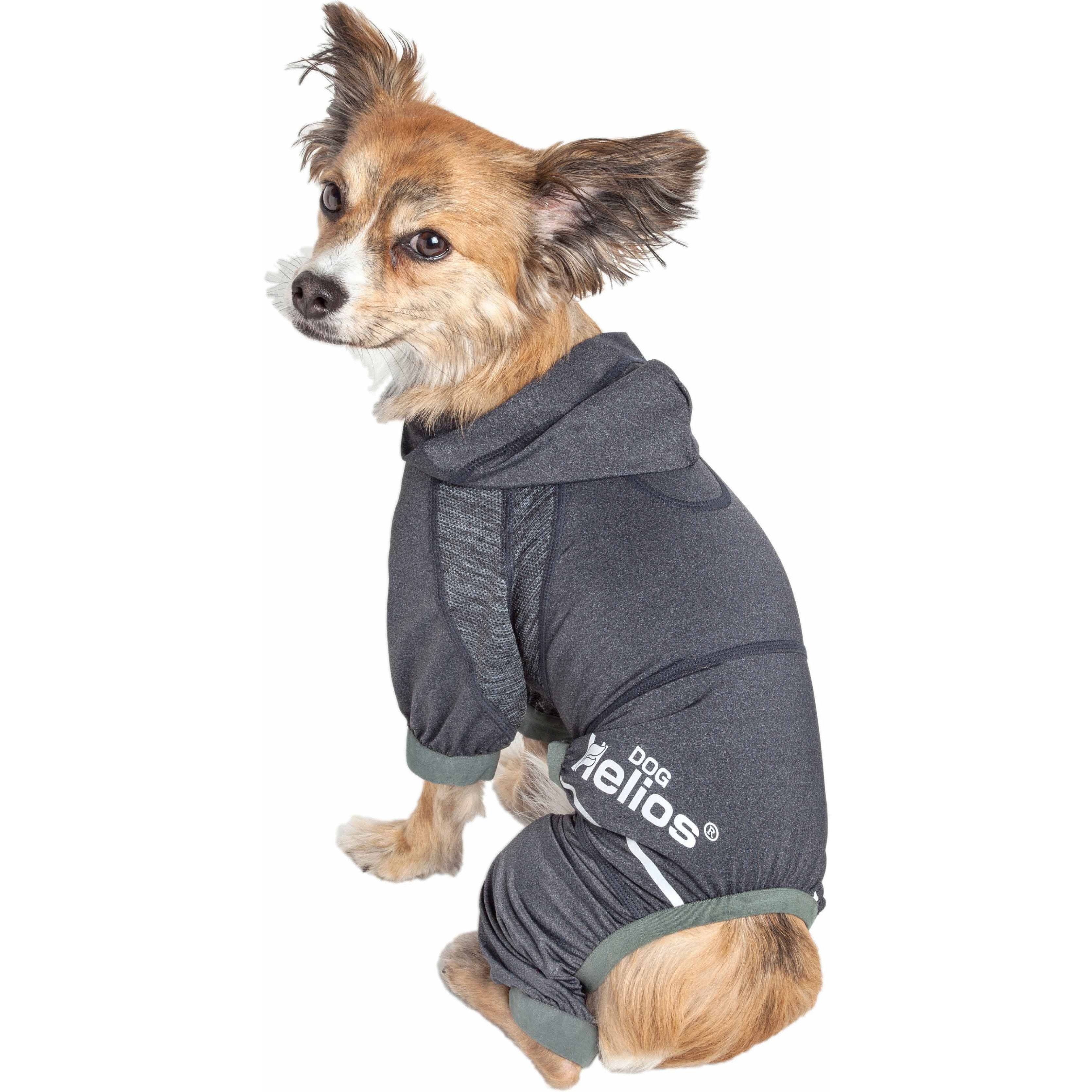 Dog Helios 'Namastail' Lightweight 4-Way Stretch Breathable Full Bodied Performance Yoga Dog Hoodie Tracksuit(D0102H70HRW.)