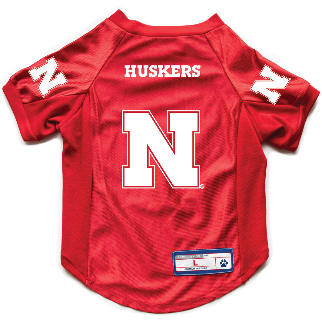 Nebraska Cornhuskers Pet Jersey Stretch Size XS