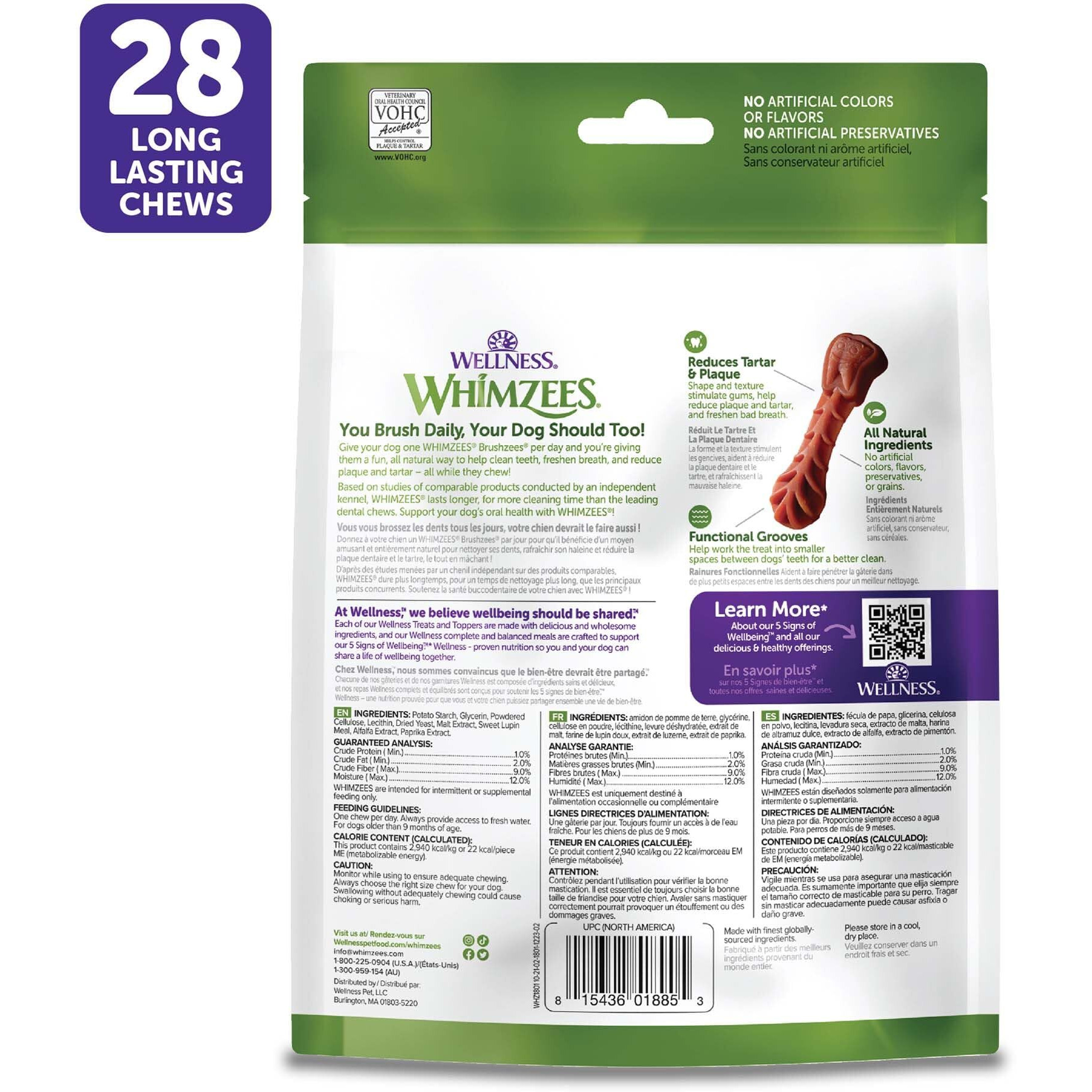 Whimzees - Dental chew Xtra Sm 28 ct - case Of 4-74 Oz(D0102H54LR8)