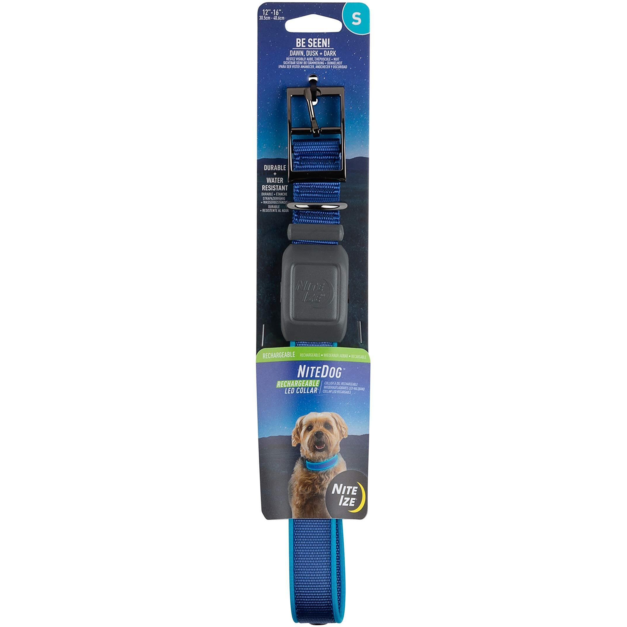 2023 NITE IZE NiteDog Rechargeable LED Collar, S, Blue/Blue LED, MAP 22.49