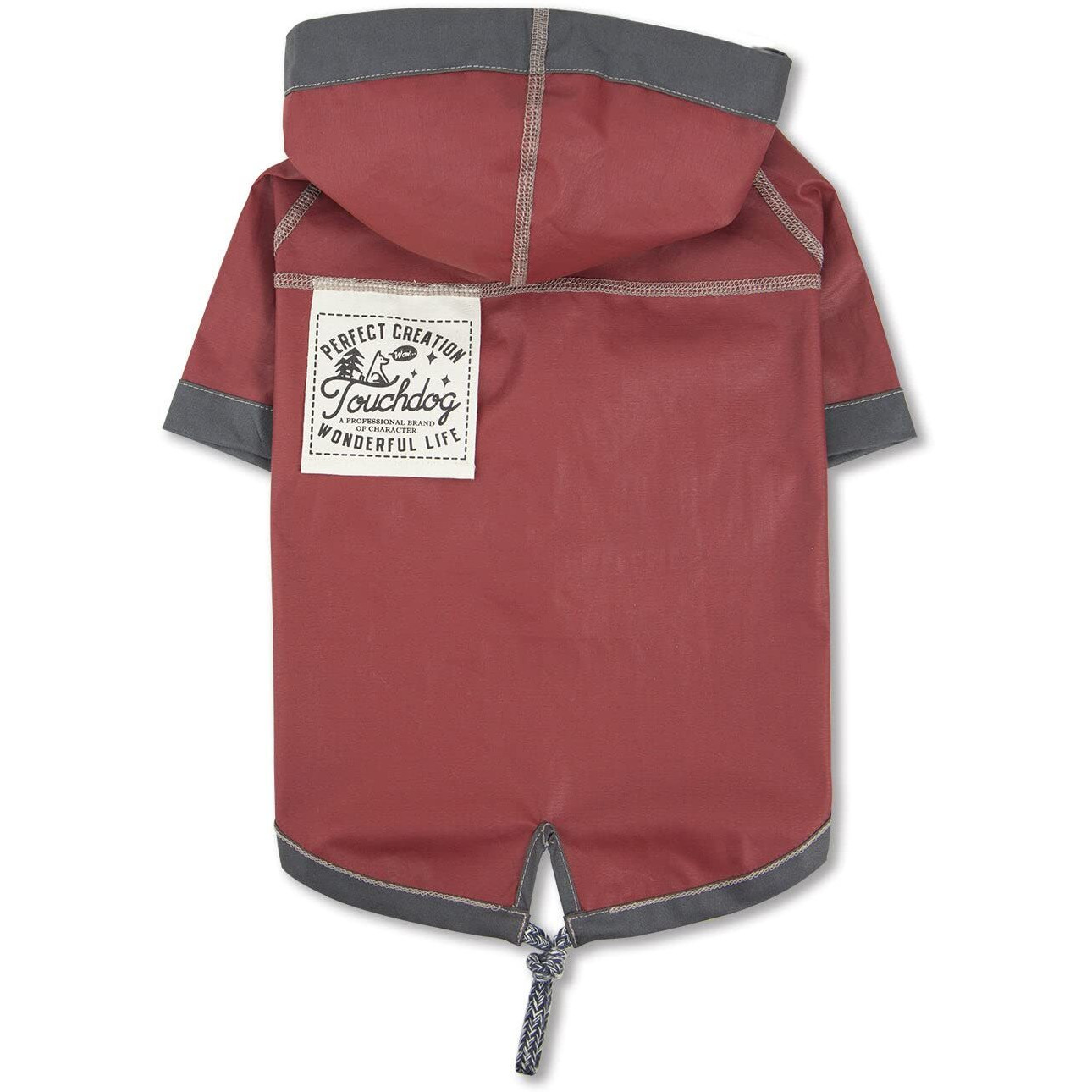 Touchdog  'Cloudburst' Waterproof Reversible Dog Raincoat(D0102HAXEYW.)