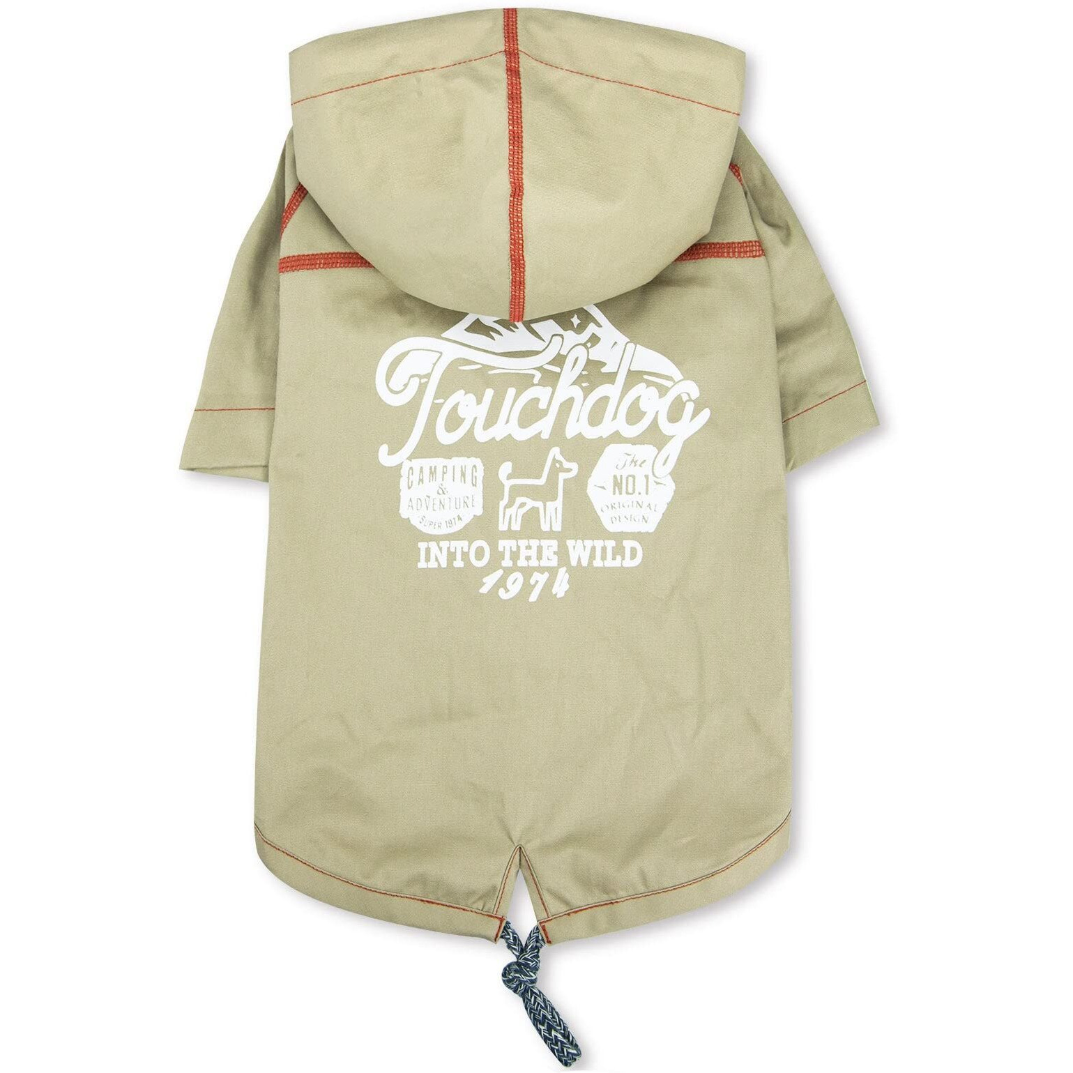 Touchdog  'Cloudburst' Waterproof Reversible Dog Raincoat(D0102HAXE6G.)