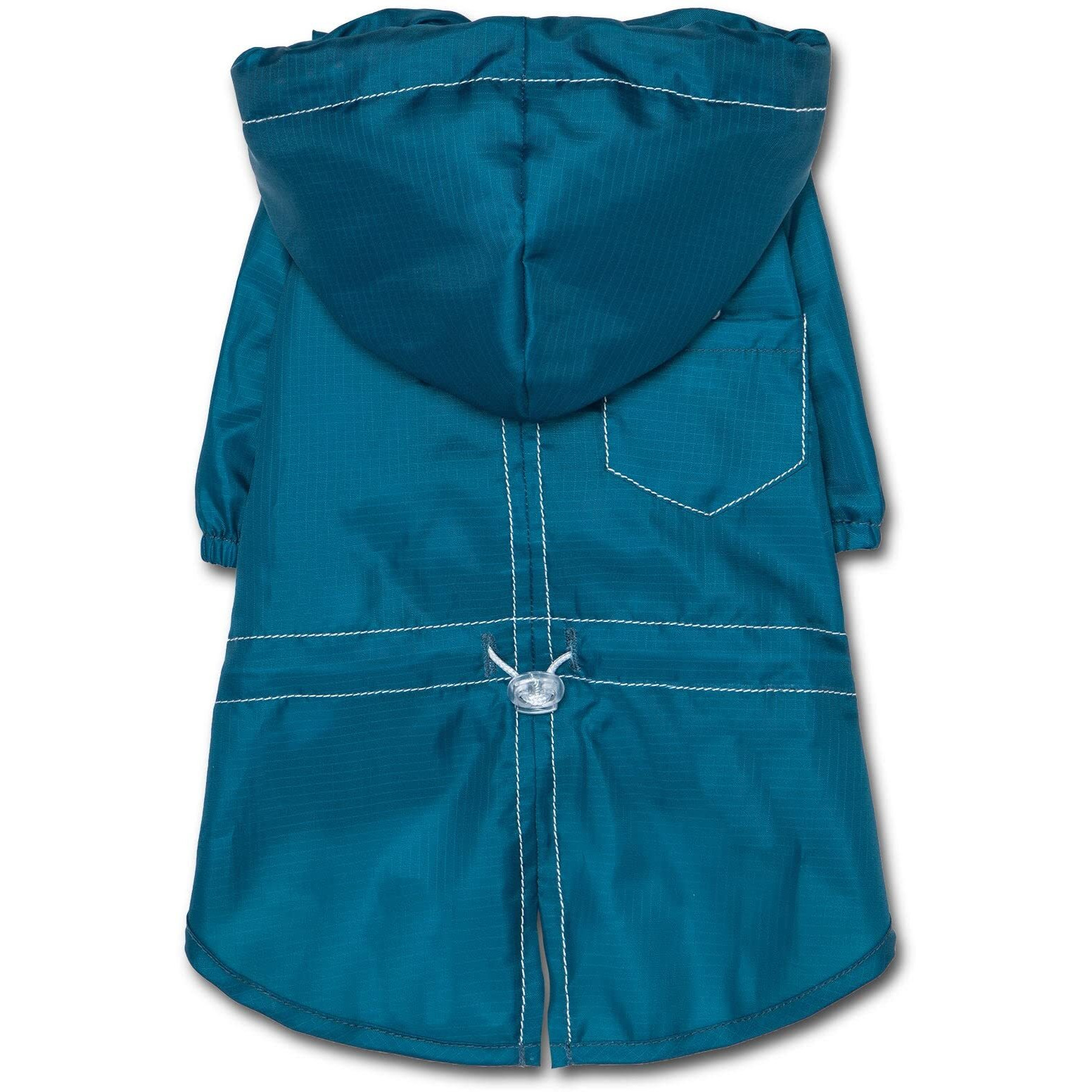 Touchdog  Split-Vent Designer Waterproof Dog Raincoat(D0102HAXEMA.)