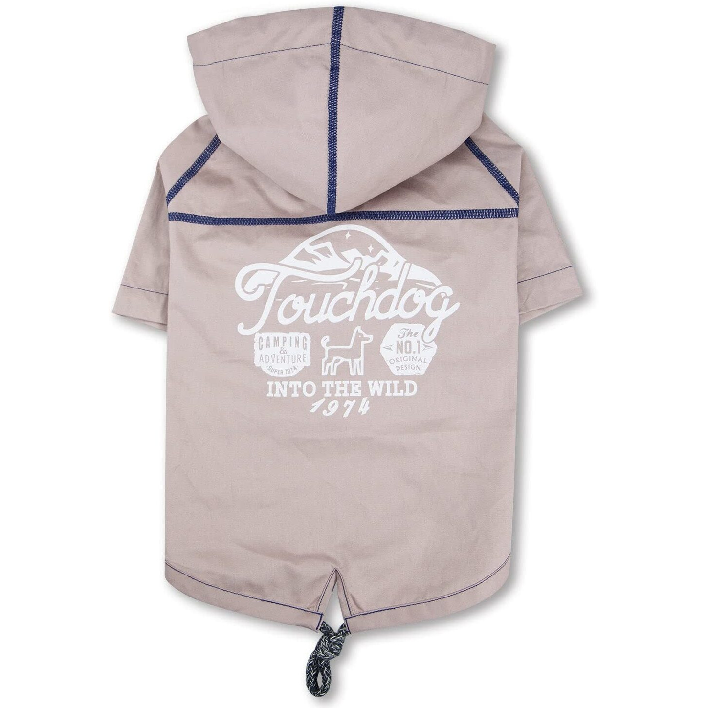 Touchdog  'Cloudburst' Waterproof Reversible Dog Raincoat(D0102HAXE1A.)