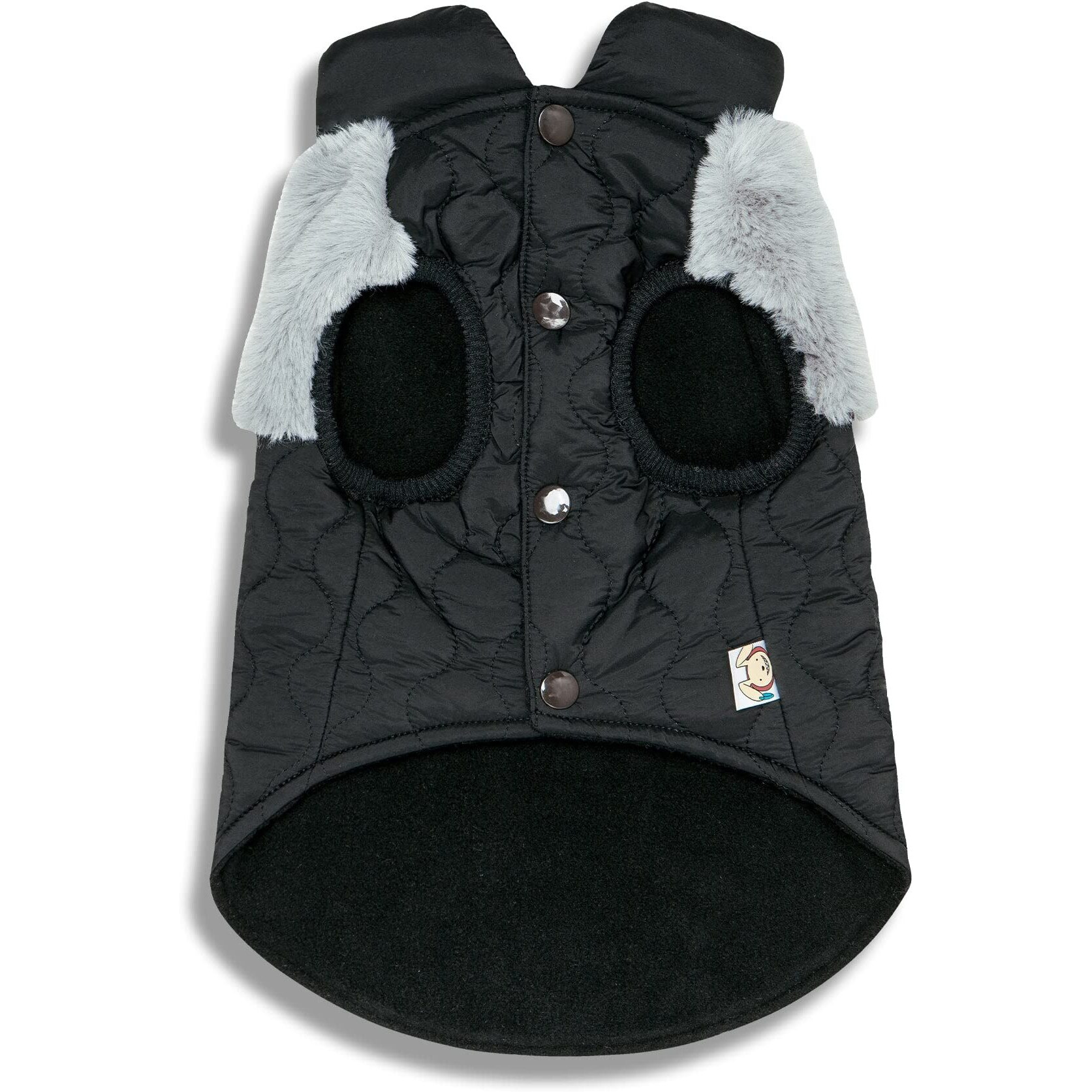 Touchdog  'Furrost-Bite' Fur and Fleece Fashion Dog Jacket(D0102HAXEE7.)