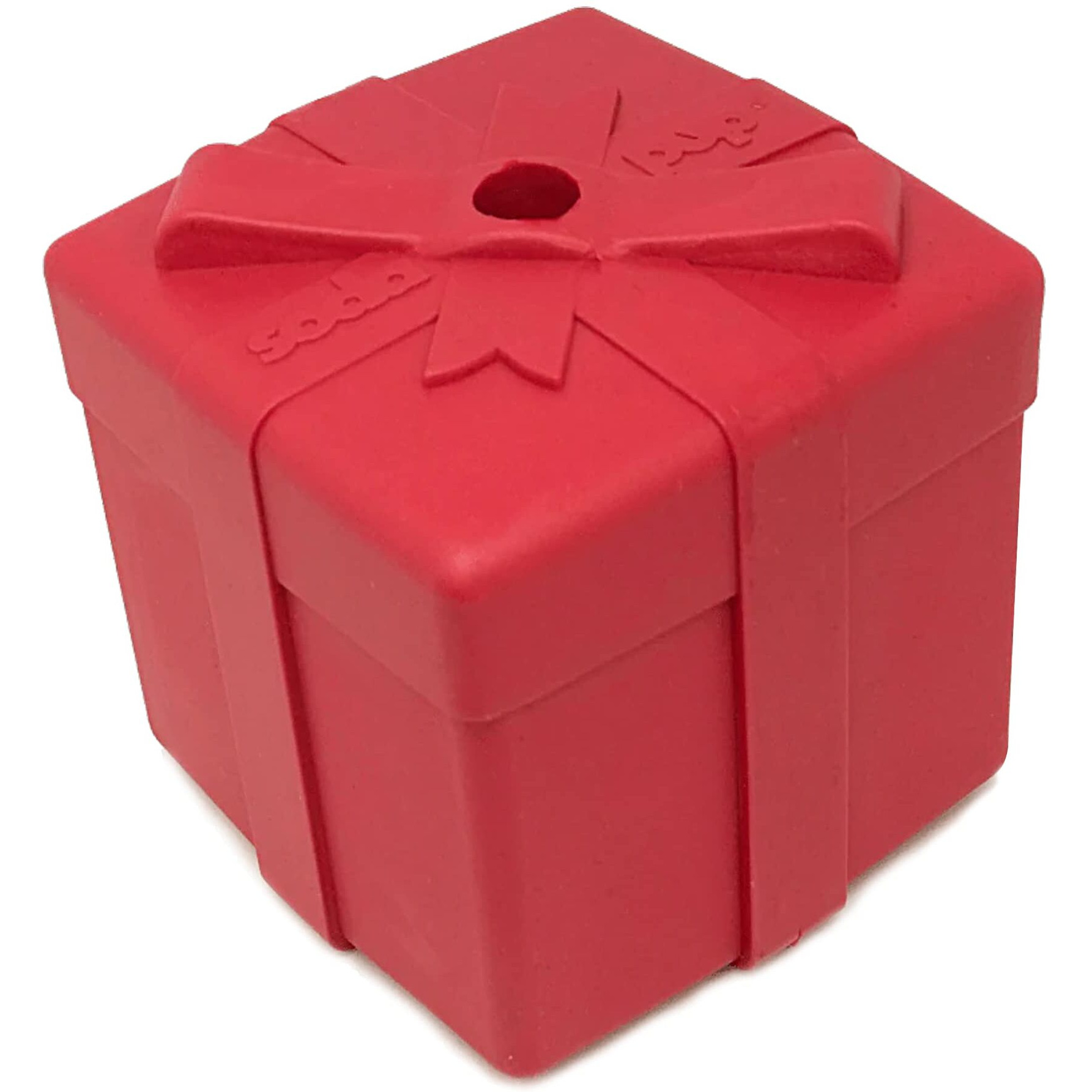 SP Gift Box Durable Rubber Chew Toy & Treat Dispenser