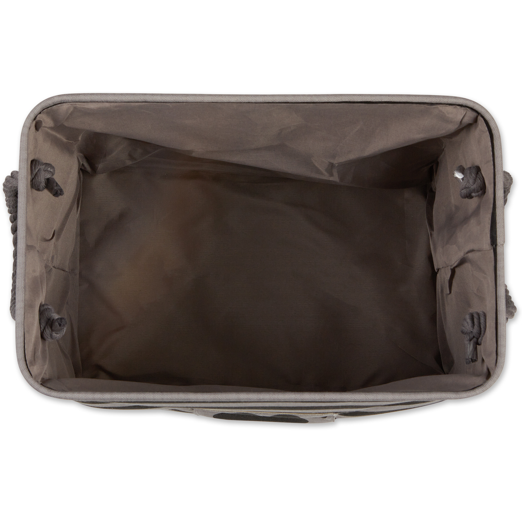 Bone Dry Polyester Pet Bin Stripe With Paw Patch Black Rectangle Large
