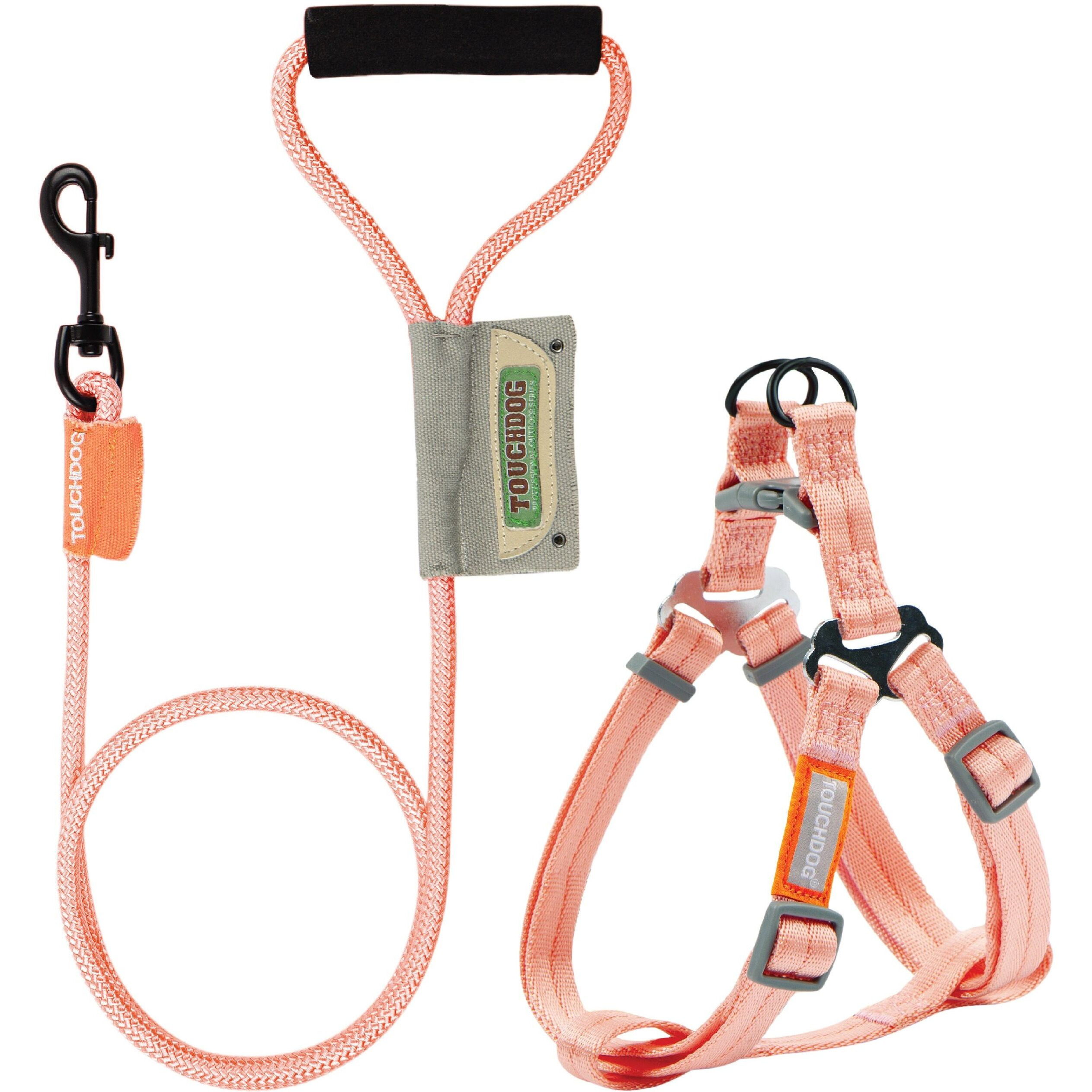 Touchdog  'Macaron' 2-in-1 Durable Nylon Dog Harness and Leash(D0102HAXA8W.)
