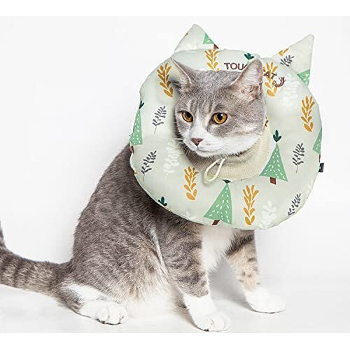 Touchcat  'Ringlet' Licking and Scratching Adjustable Pillow Cat Neck Protector(D0102HAXP3Y.)