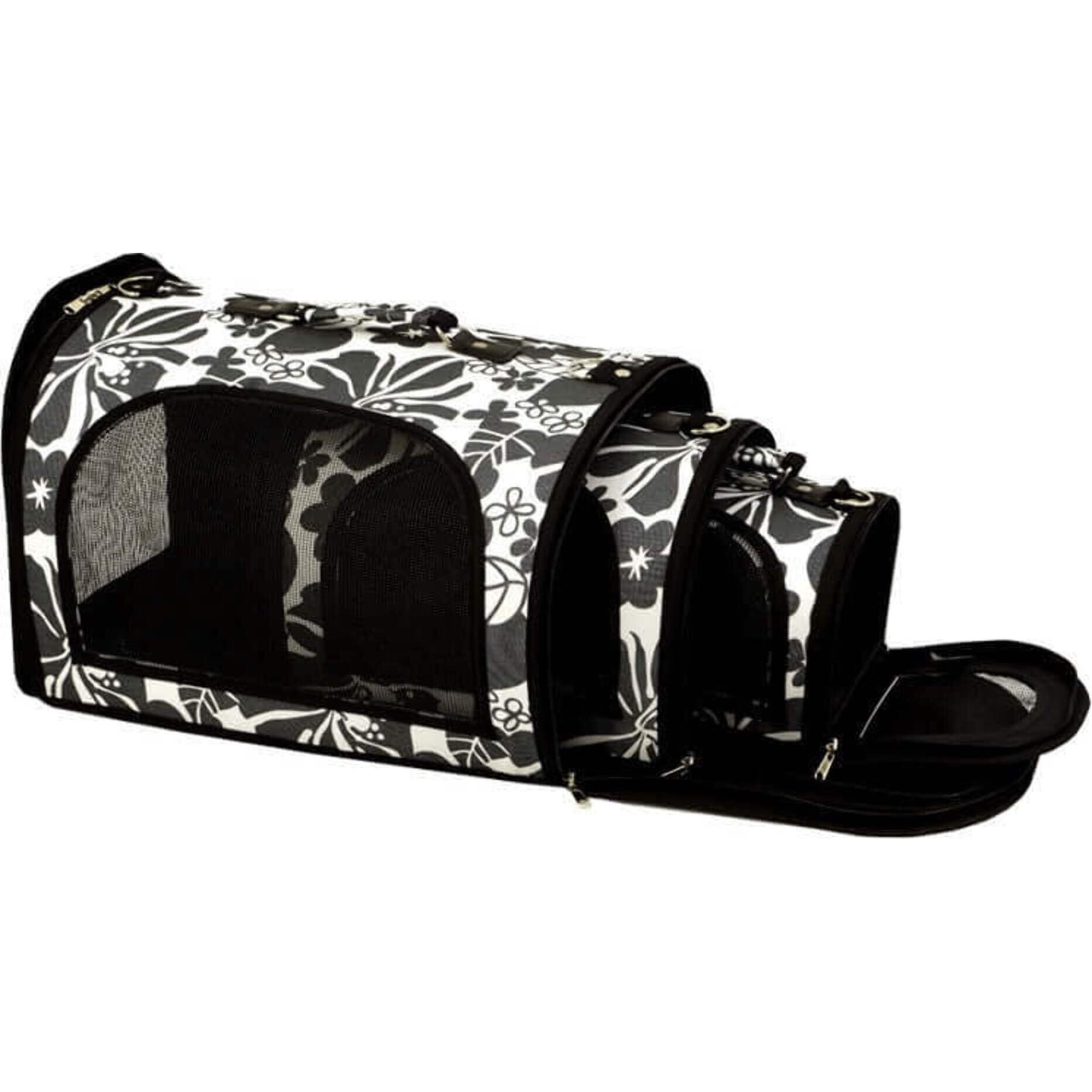&quotTHE EXCURSION" 13" x 9" x 9" Pet Carrier BLACK