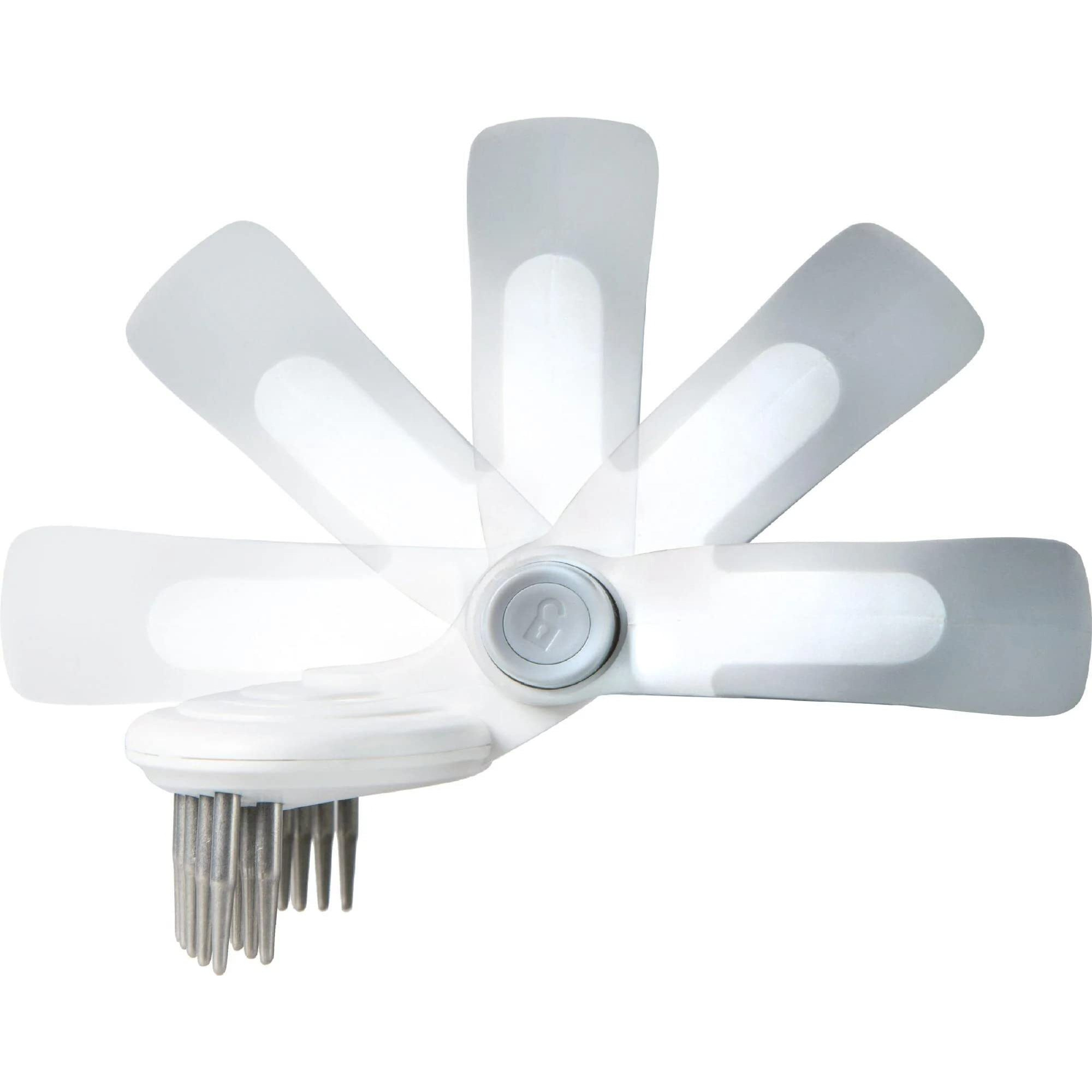 Pet Life  'Gyrater' Swivel Travel Dual-Rowed Grooming Undercoat Pet Rake(D0102HAX28V.)