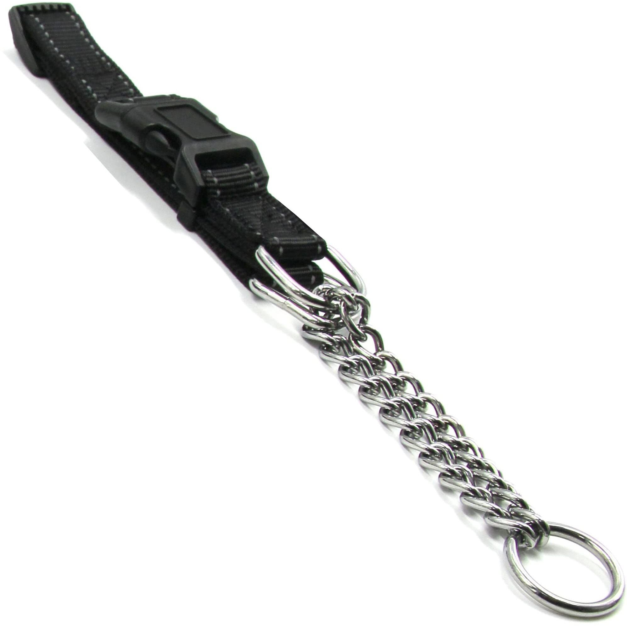 Pet Life  'Tutor-Sheild' Martingale Safety and Training Chain Dog Collar(D0102HAXATY.)