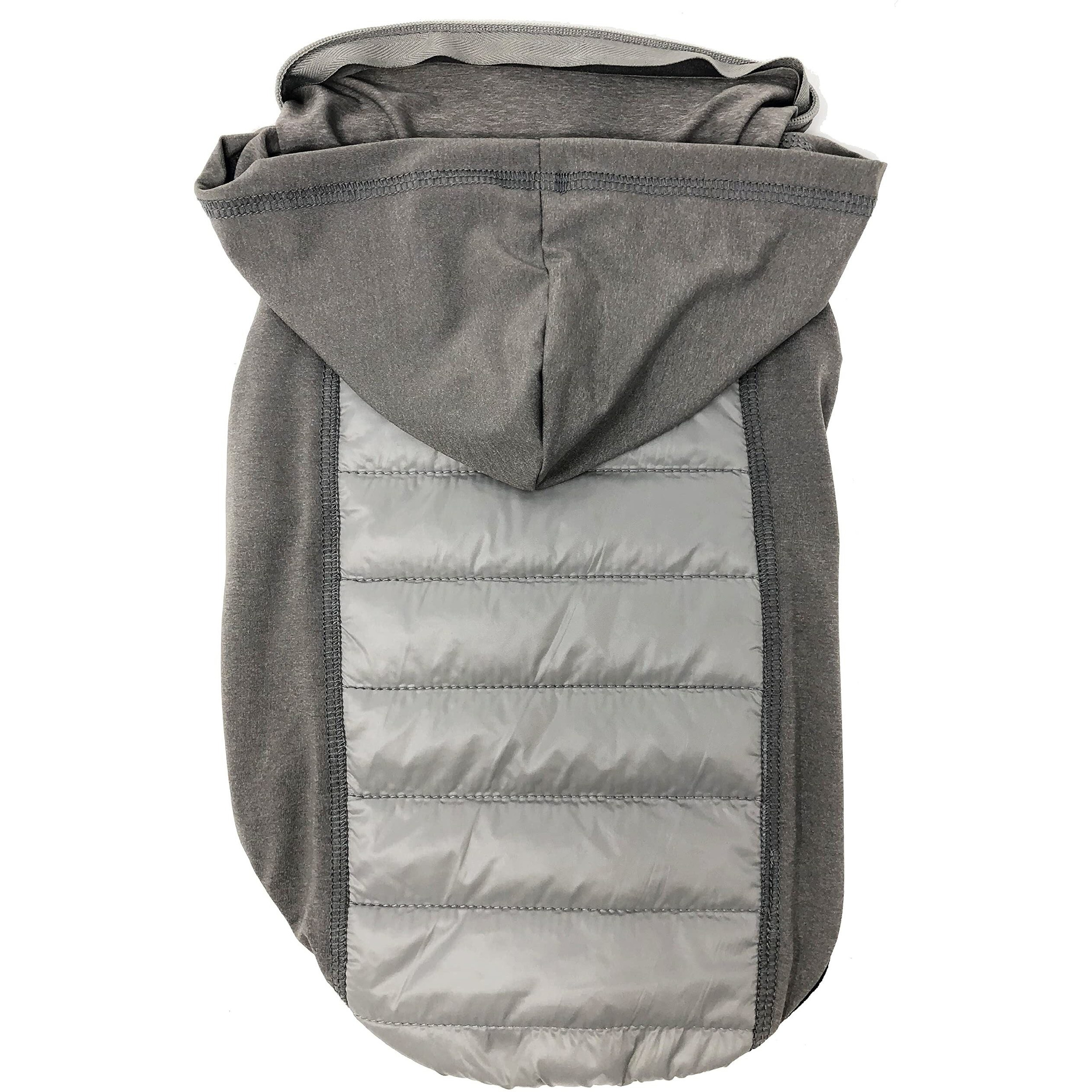 Pet Life  'Apex' Lightweight Hybrid 4-Season Stretch and Quick-Dry Dog Coat w/ Pop out Hood(D0102HAXRIU.)