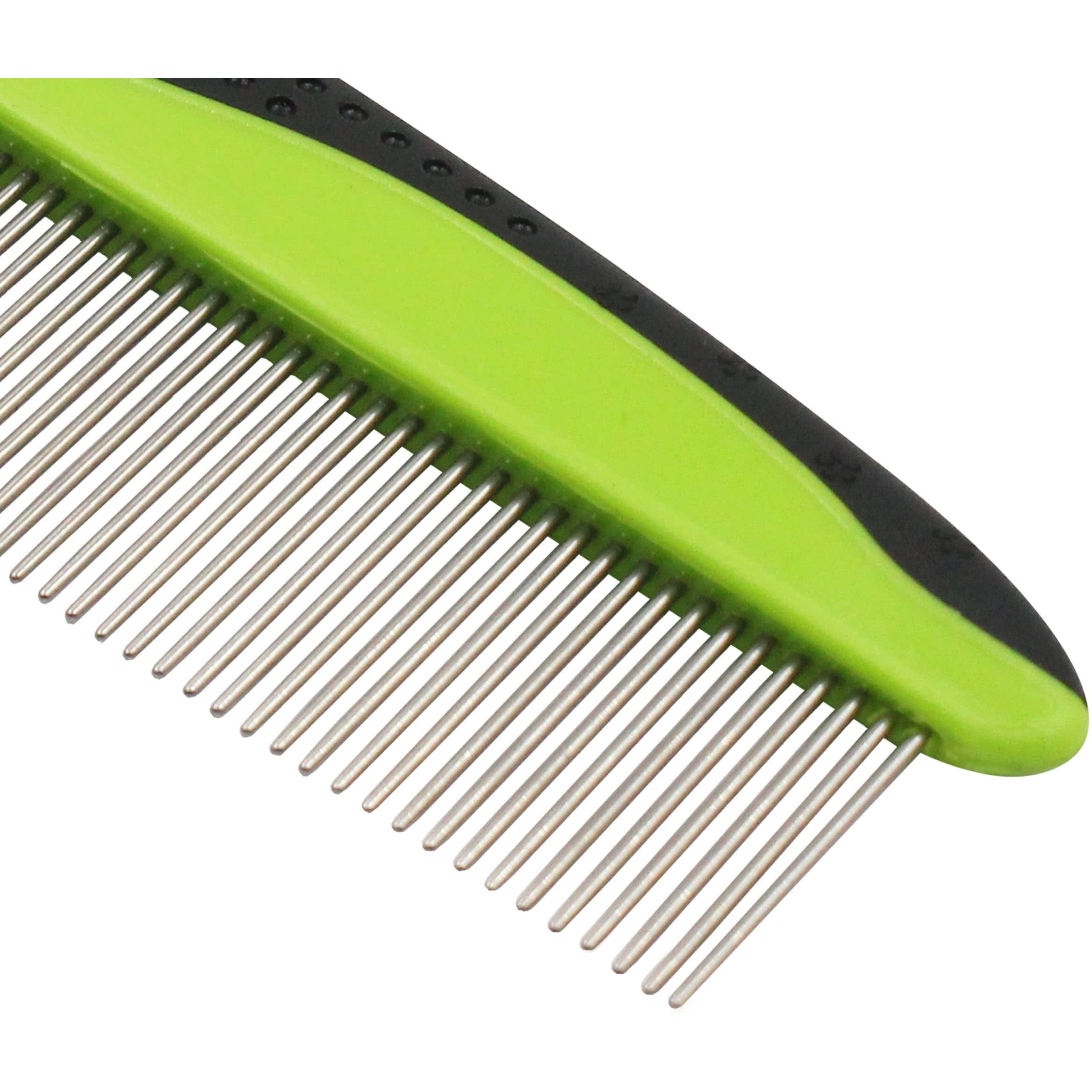 Pet Life  Grip Ease' Wide and Narrow Tooth Grooming Pet Comb(D0102HAX227.)