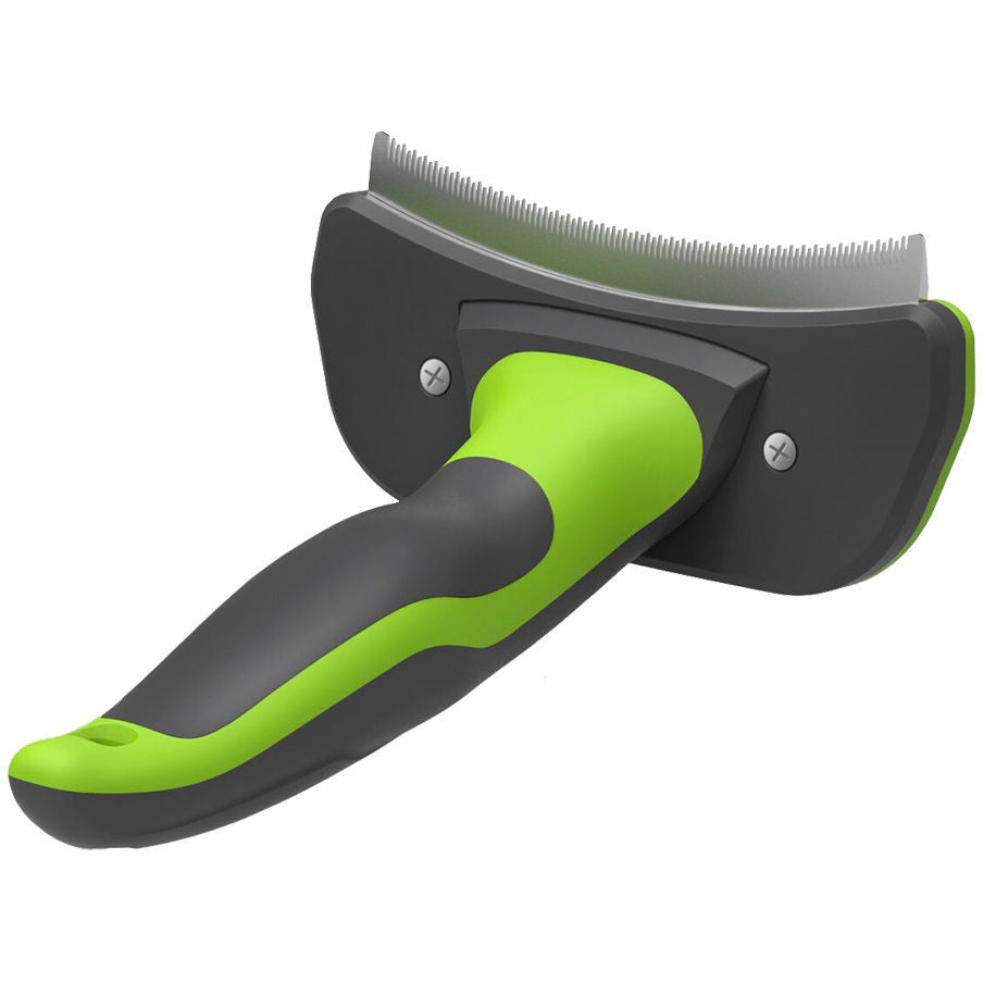 Pet Life  'Fur-Guard' Easy Self-Cleaning Grooming Deshedder Pet Comb(D0102HAX29G.)