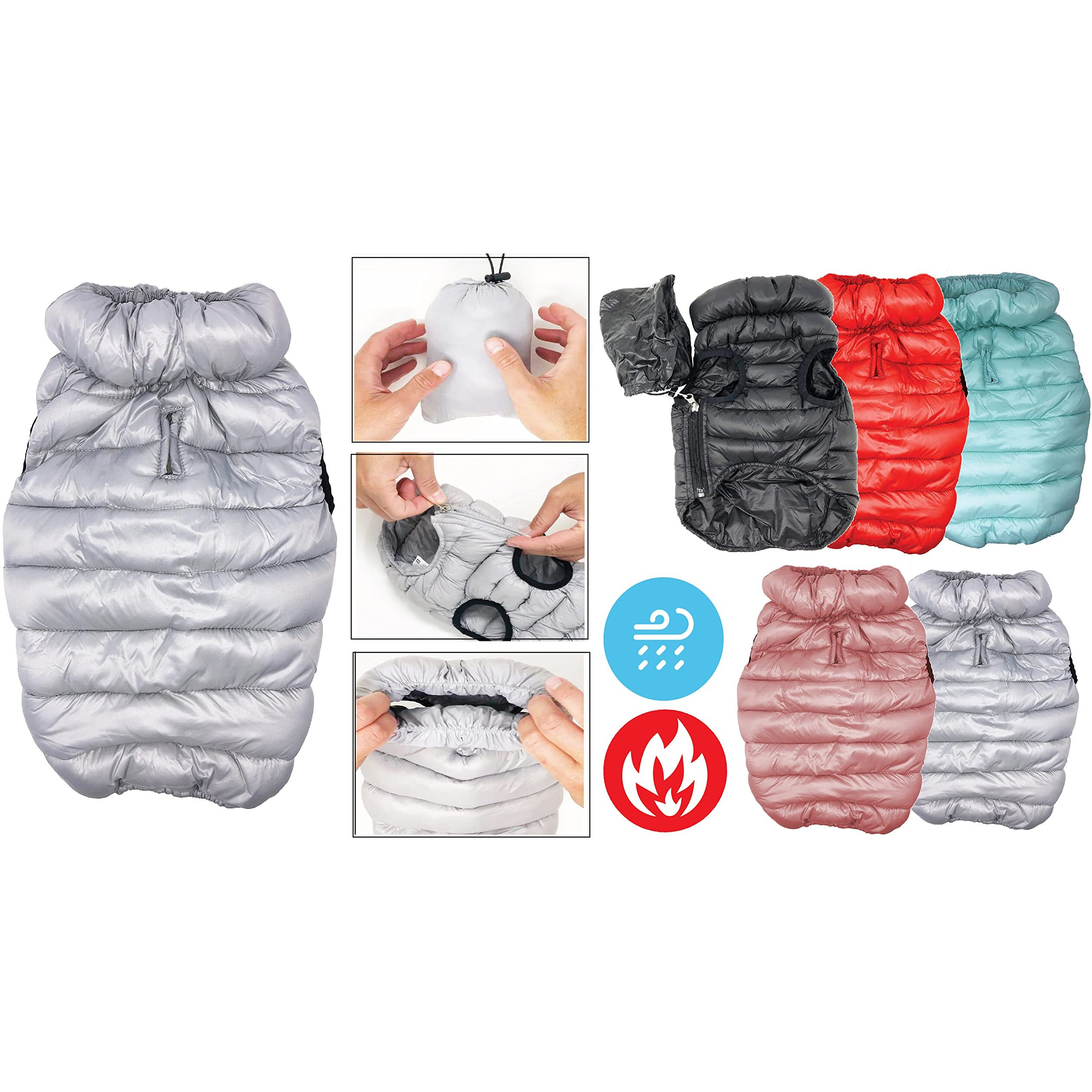 Pet Life  'Pursuit' Quilted Ultra-Plush Thermal Dog Jacket(D0102HAXR1U.)