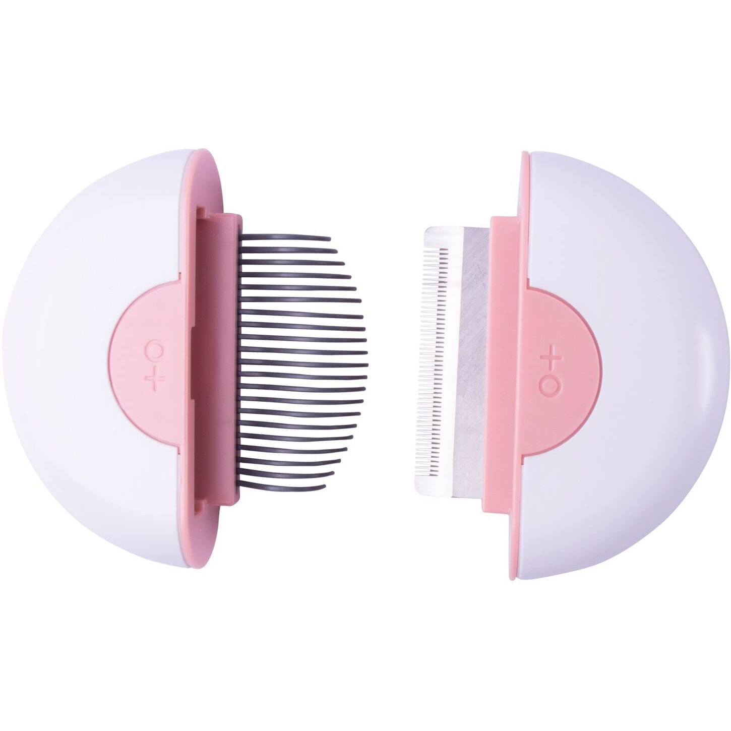 Pet Life  'LYNX' 2-in-1 Travel Connecting Grooming Pet Comb and Deshedder(D0102HAX2XY.)