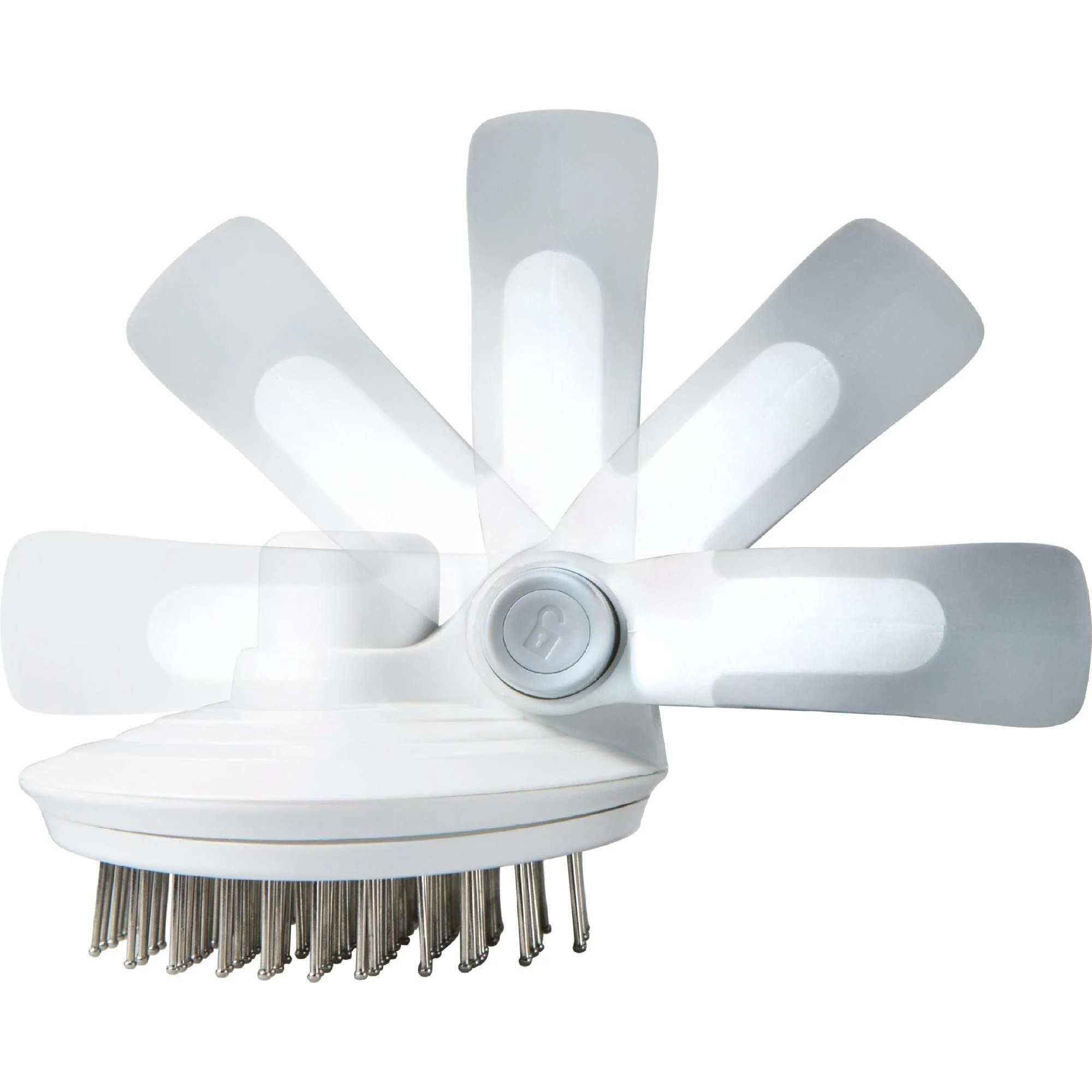 Pet Life  'Gyrater' Travel Self-Cleaning Swivel Grooming Pet Pin Brush(D0102HAX2MA.)
