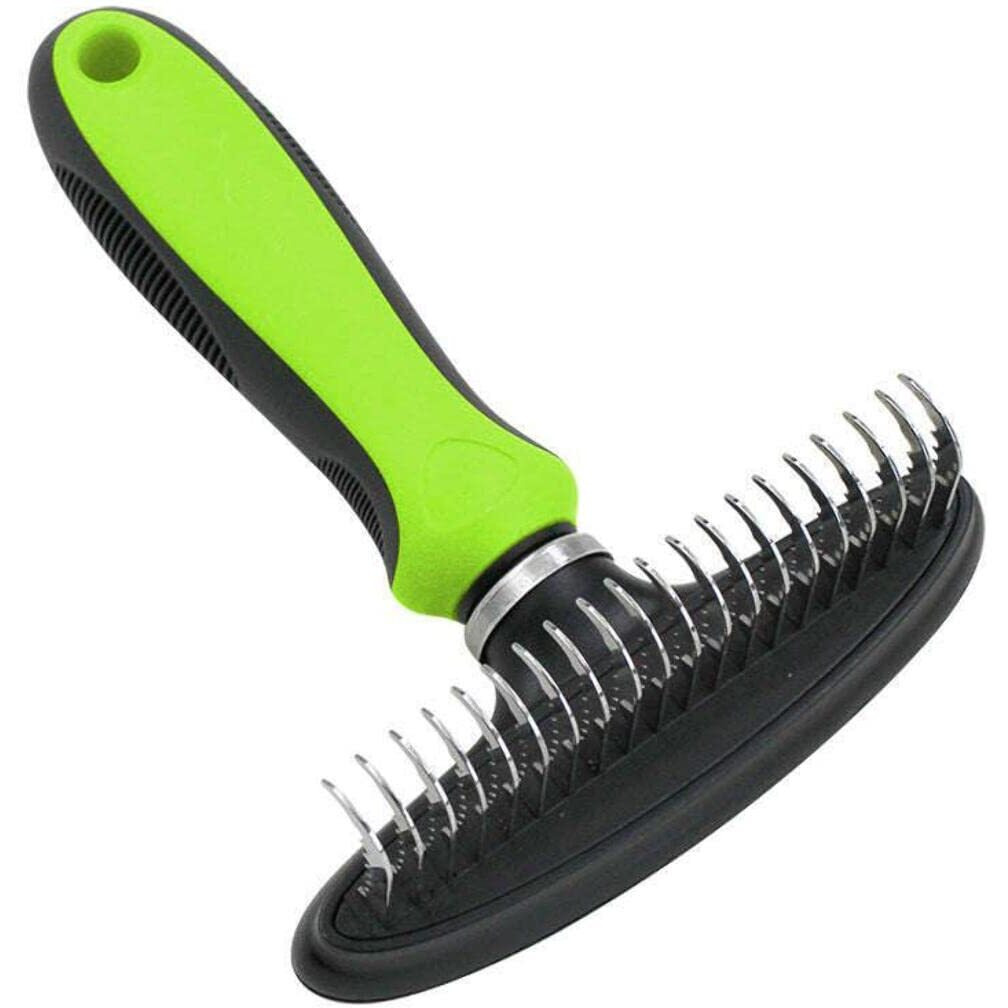 Pet Life  Flex Series Undercoat Dematter Grooming Pet Rake(D0102HAX2Q7.)