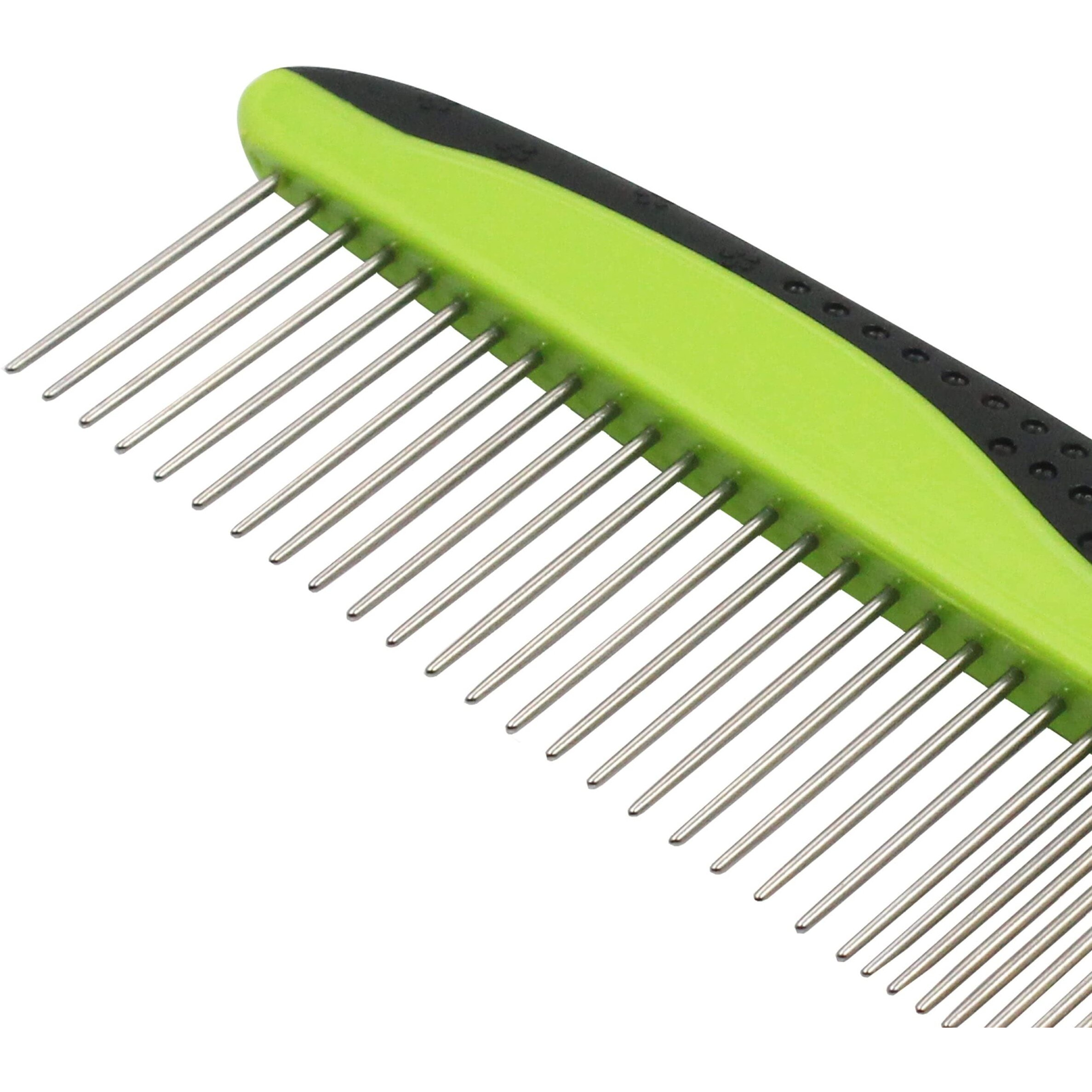 Pet Life  Grip Ease' Wide and Narrow Tooth Grooming Pet Comb(D0102HAX22G.)