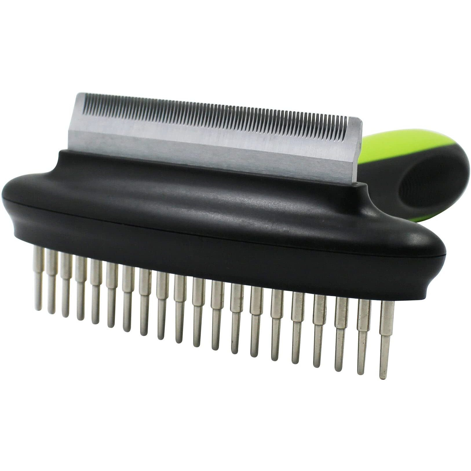 Pet Life  Flex Series 2-in-1 Dual-Sided Grooming Undercoat Pet Rake and Deshedder(D0102HAX2LA.)