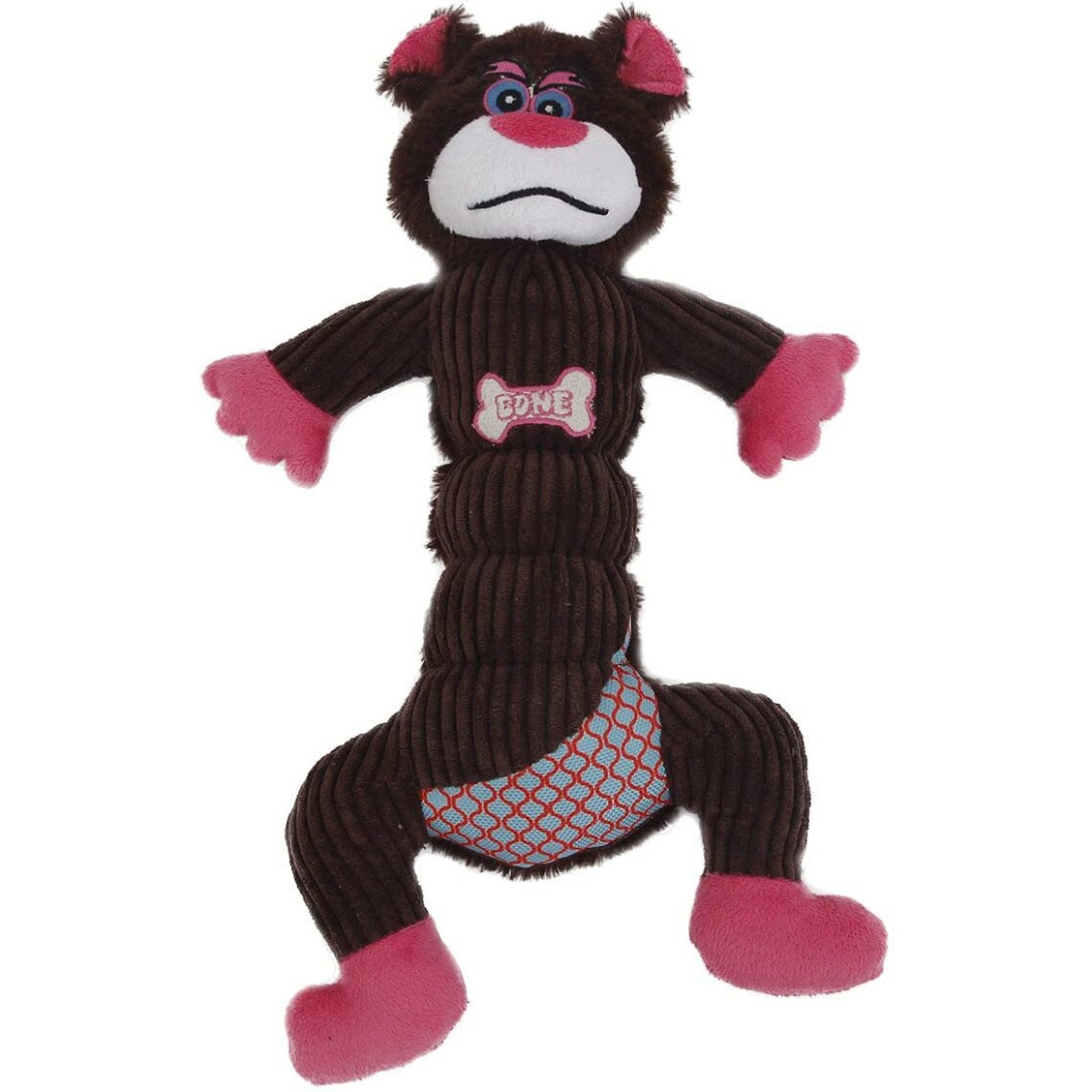 Pet Life  'Cuddle Plush' Mesh and Plush Squeaking Dog Toy(D0102HAXIIG.)