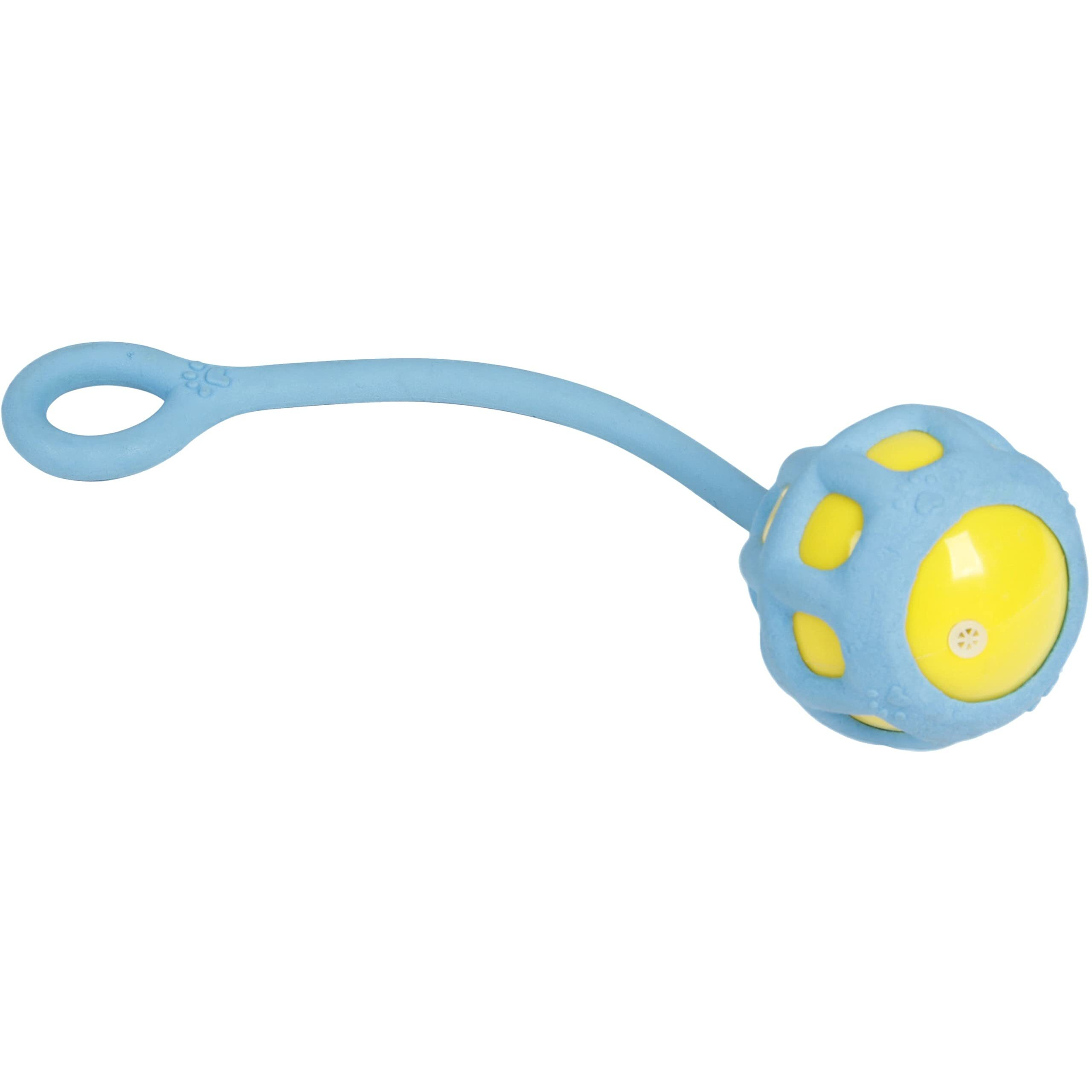 Pet Life  'Tug-O-Warp' Fetching Tugging and Chew Squeaking TPR Dog Toy(D0102HAXIRG.)