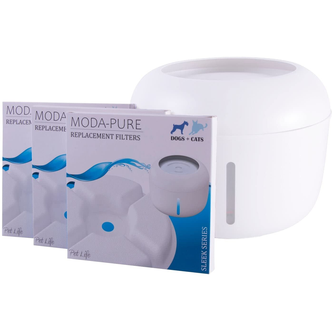 Pet Life  'Moda-Pure' Filtered Dog and Cat Fountain - Replacement Filters - 3 Pack(D0102HAX2YV.)