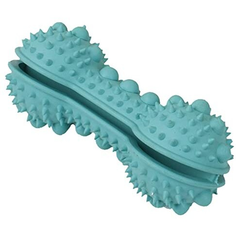 Pet Life  'Denta-Bone' TPR Treat Dispensing and Dental Cleaning Durable Dog Toy(D0102HAXIHG.)