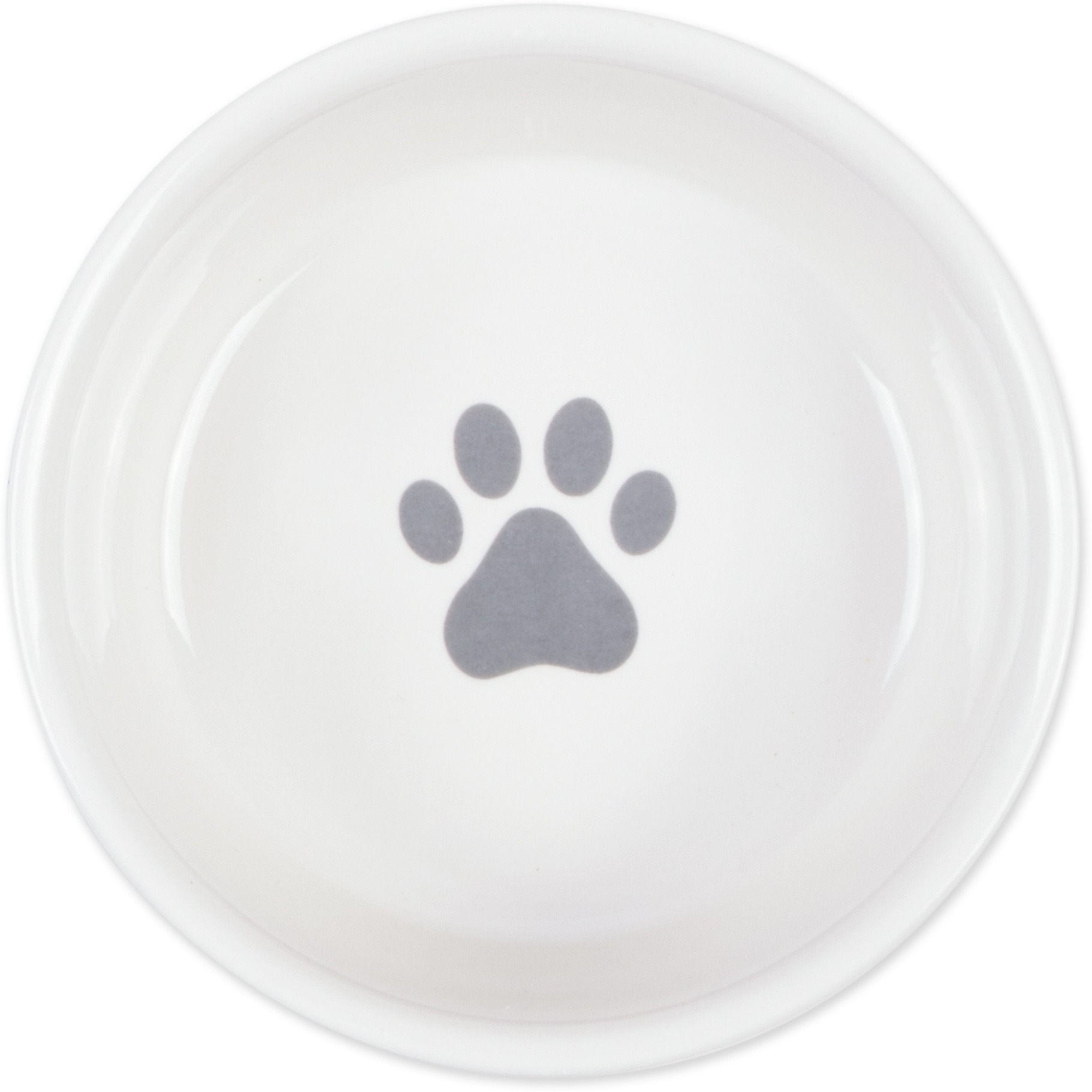 DII Pet Bowl Dog Show Gray Small 4.25Dx2H (Set of 2)